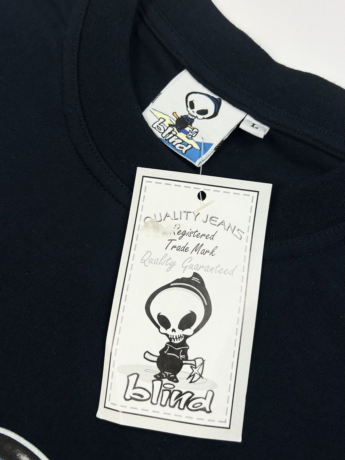 Blind Skateboards × JNCO × Vintage Vintage Blind Skateboards Reaper Long Sleeve 90s Size US L / EU 52-54 / 3 - 8 Thumbnail