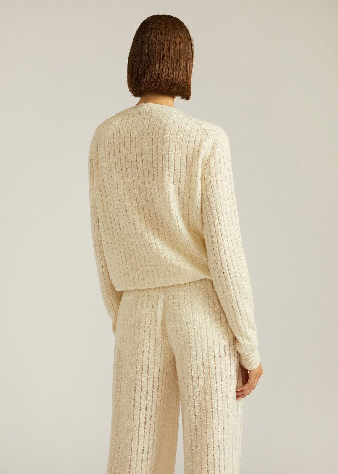 Loro Piana o1srvl11e0825 FAM7894 Gaiole Crewneck Sweater in Cream Size S / US 4 / IT 40 - 3 Thumbnail