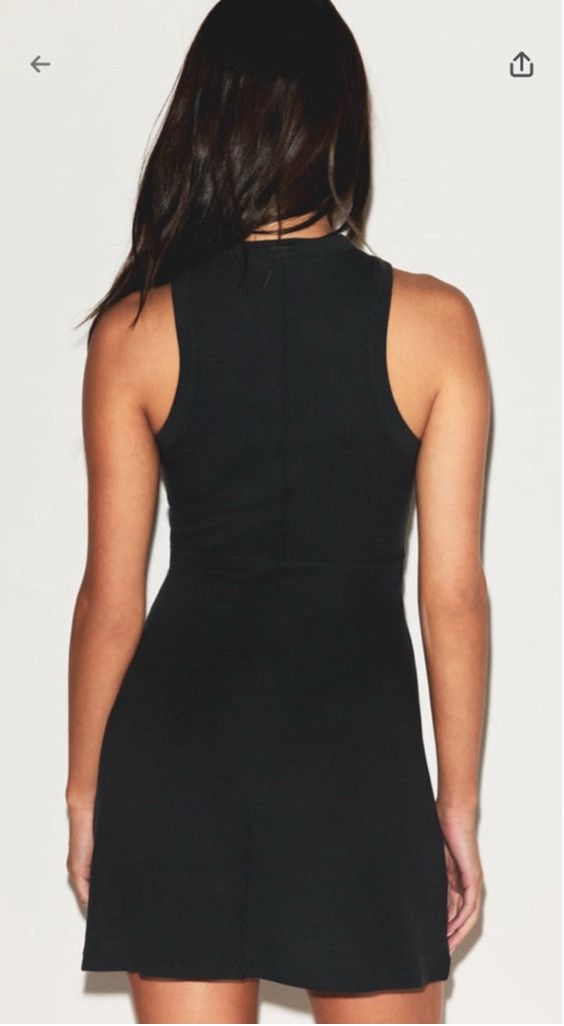 SKIMS NiB Skims Cotton Rib mini tank dress size large in soot Size L / US 10 / IT 46 - 3 Thumbnail