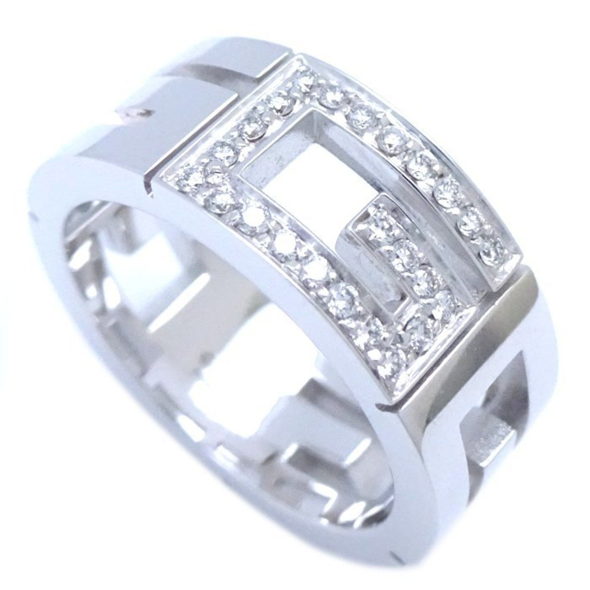 image of Gucci Multiple Ring Diamond 11 K18Wg White Gold 199574, Women's