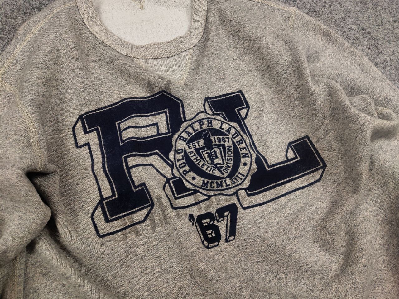 Polo Ralph Lauren Polo Ralph Lauren athletic division Military Sweatshirt Size US L / EU 52-54 / 3 - 8 Thumbnail