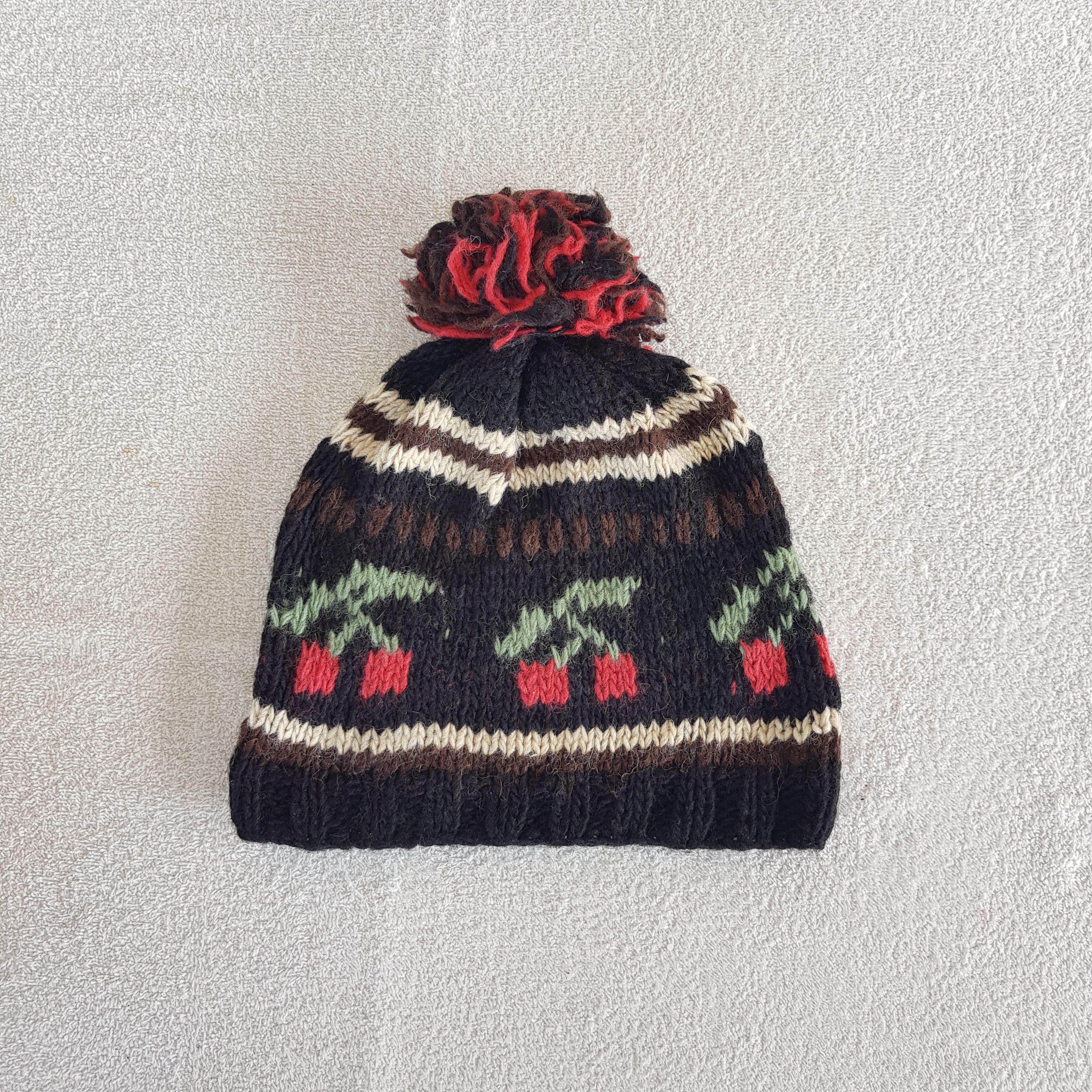 Japanese Brand Vintage Nice Beanie Crochet Wool Snow Caps Hats Size ONE SIZE - 5 Thumbnail