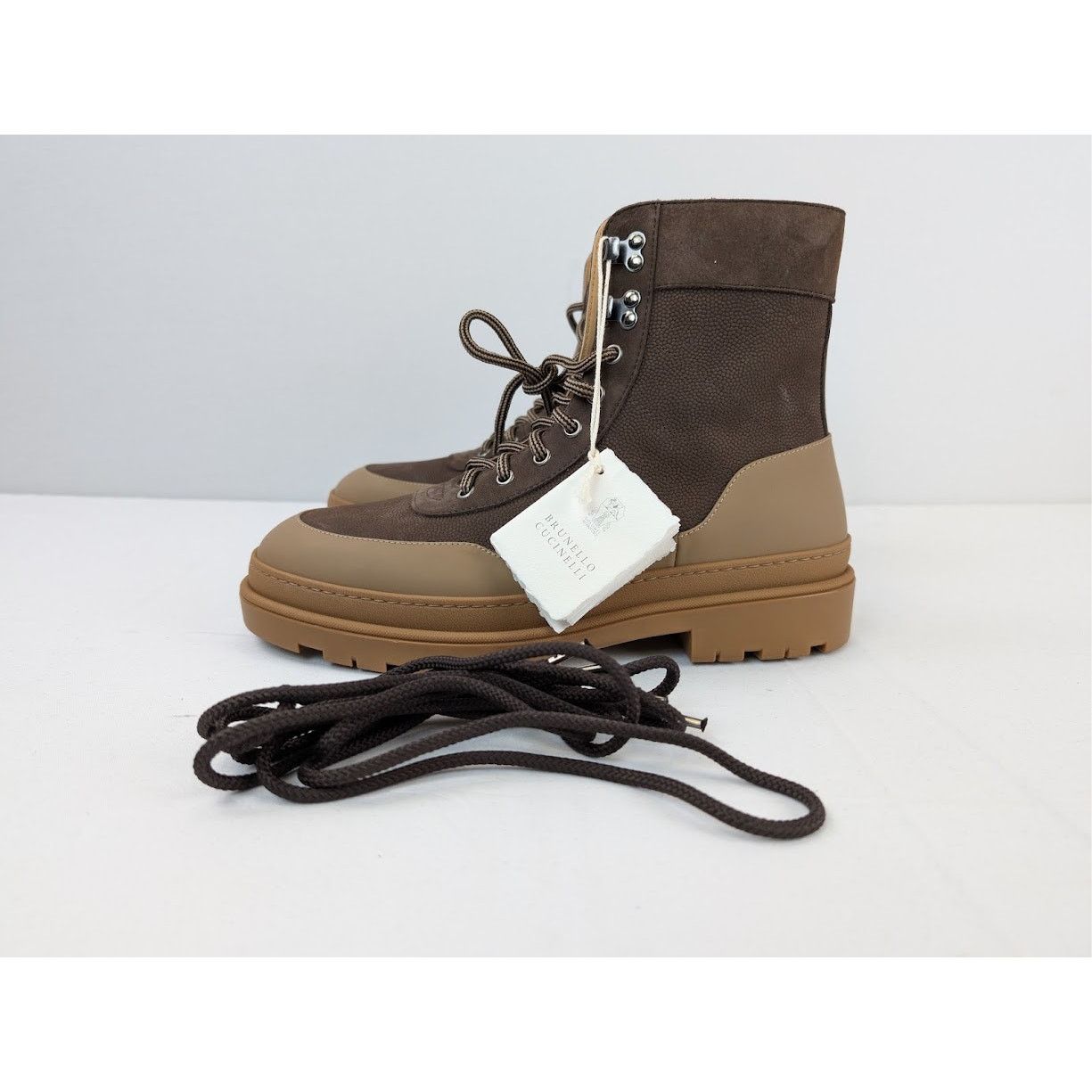 Brunello Cucinelli o1rshd1 Leather Boots in Brown Size US 9 / EU 42 - 9 Thumbnail