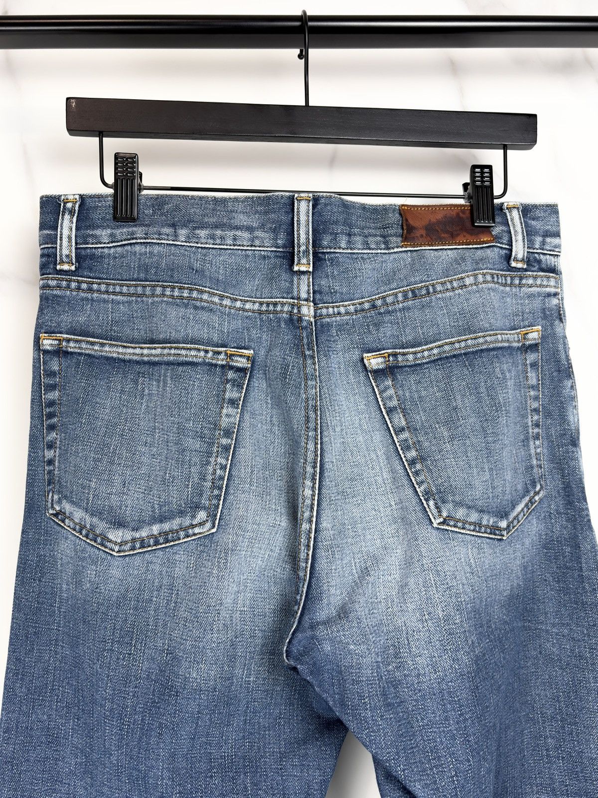 Gucci Gucci Tom Ford Vintage Straight Leg Faded Blue Denim Jeans Size US 32 / EU 48 - 4 Thumbnail
