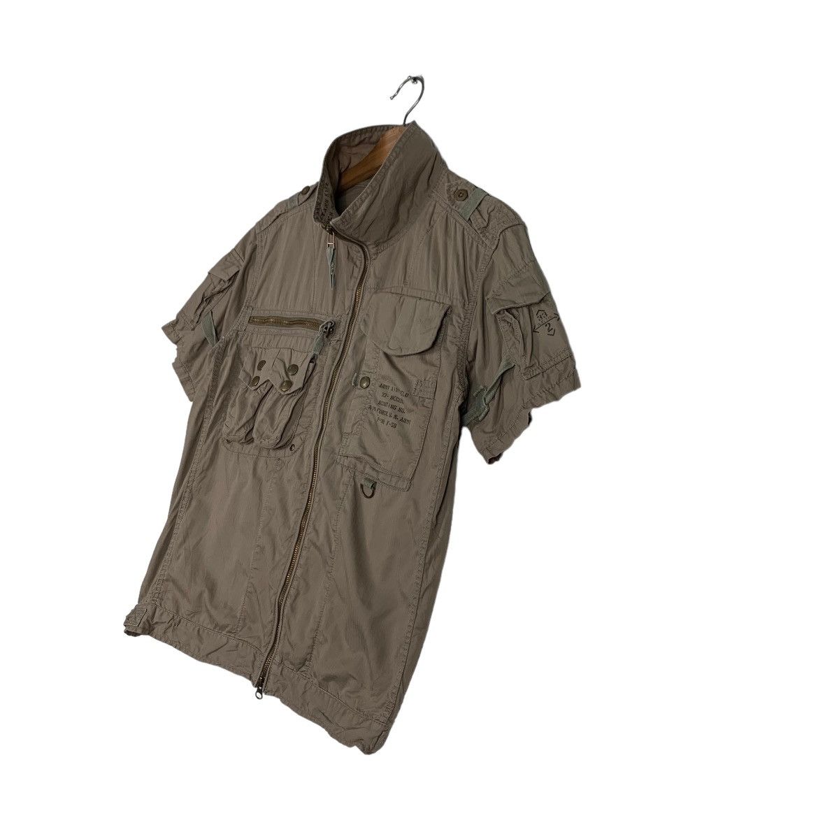 Avirex AVIREX Army Air Field Short Sleeve Zipper Jacket #0103-C6 Size US M / EU 48-50 / 2 - 2 Thumbnail