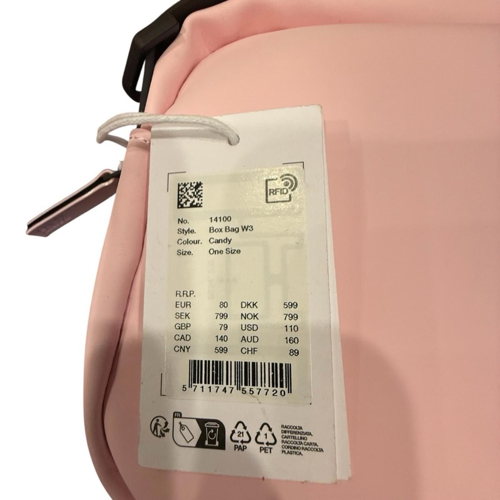 Rains Rains Pink Large Waterproof Crossbody Bag Minimalist Design Size ONE SIZE - 4 Thumbnail