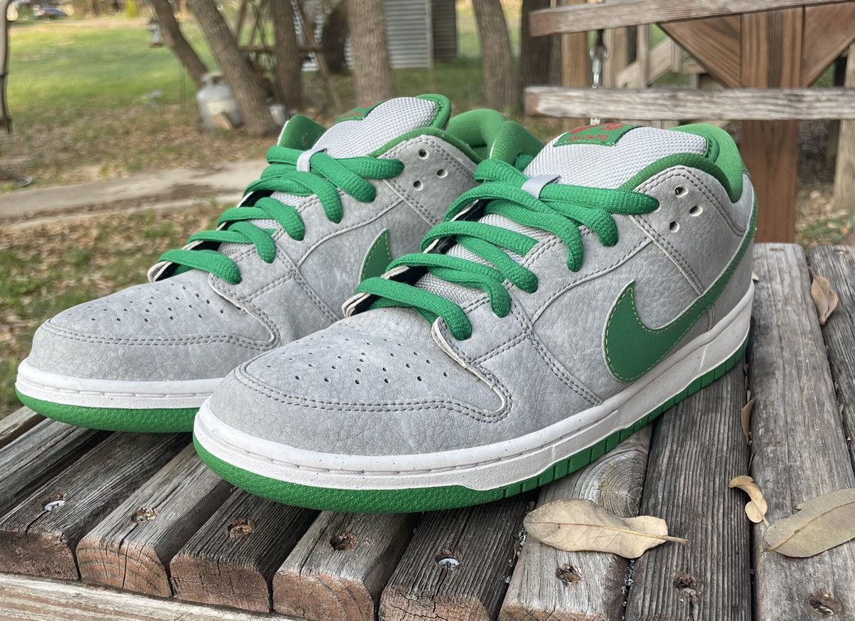 image of Nike Dunk Sb Premium Low Medusa Shoes in Grey, Men's (Size 9)