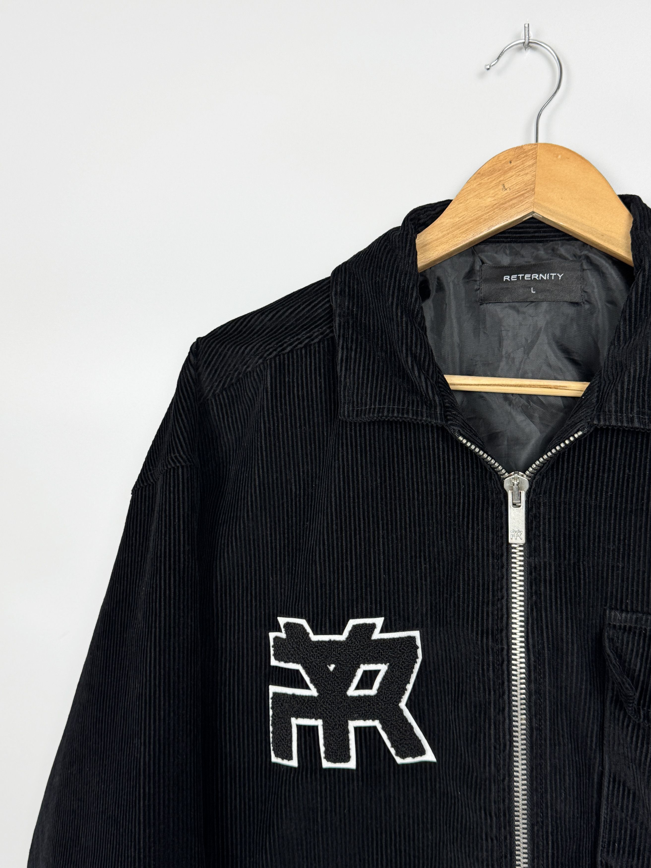 Other Reternity Velvet Corduroy Black Jacket Size US L / EU 52-54 / 3 - 3 Thumbnail