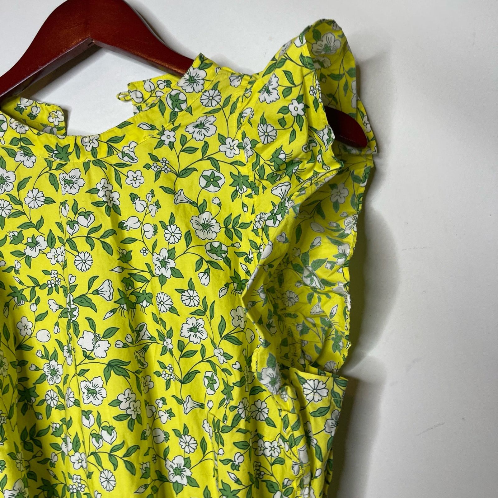 Banjanan Banjanan Audrey Mini Floral Cotton Dress Yellow Womens L Size L / US 10 / IT 46 - 9 Thumbnail