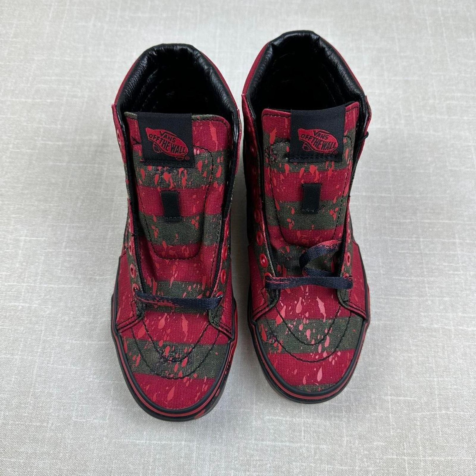 Vans 2021 Vans x Nightmare on Elm Street Sk8-Hi "Freddy Krueger" Size US 5 / IT 35 - 3 Thumbnail