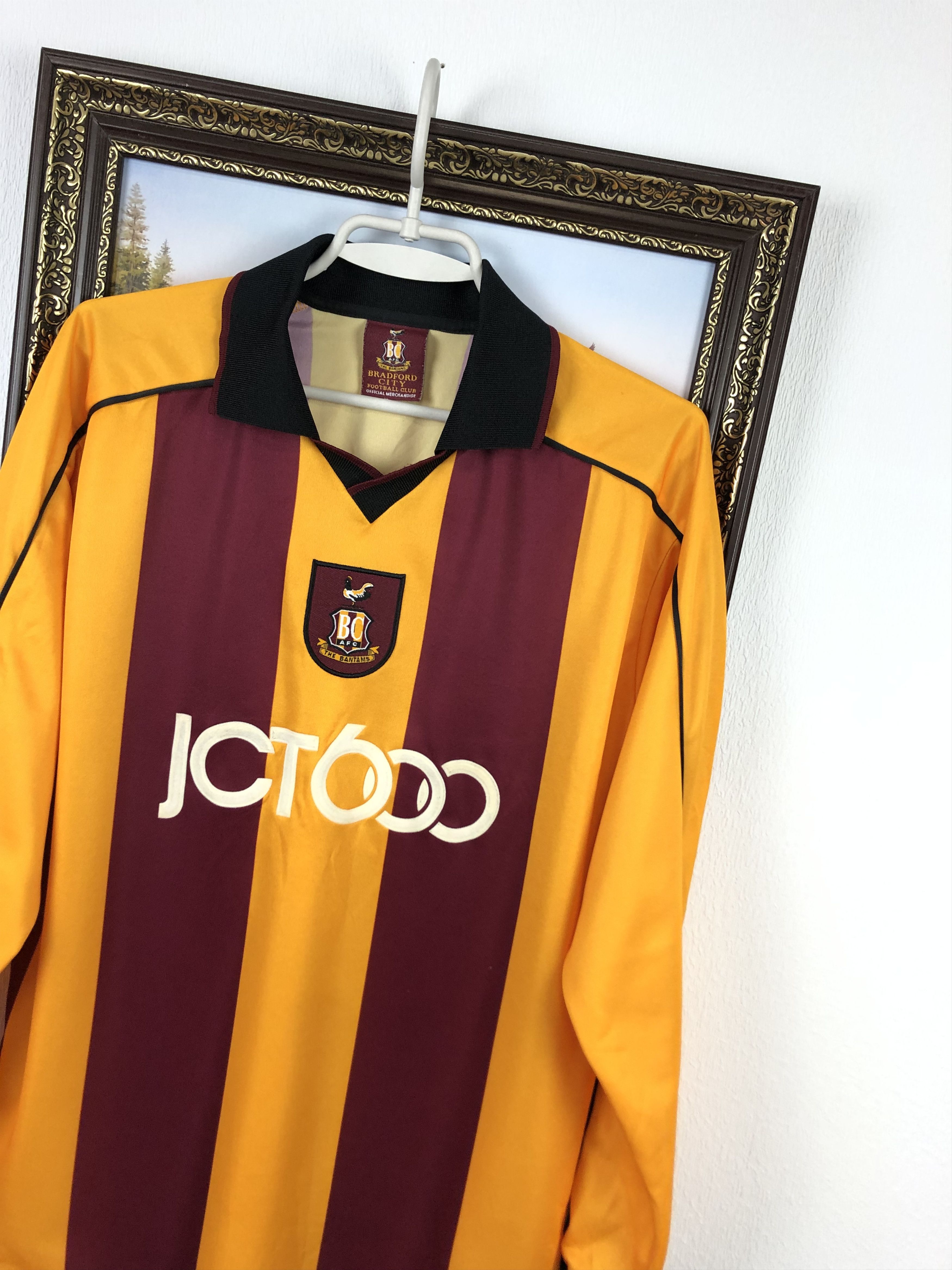 Vintage Bradford City football shirt 2001 Soccer Long Sleeve Jersey Size US M / EU 48-50 / 2 - 5 Thumbnail