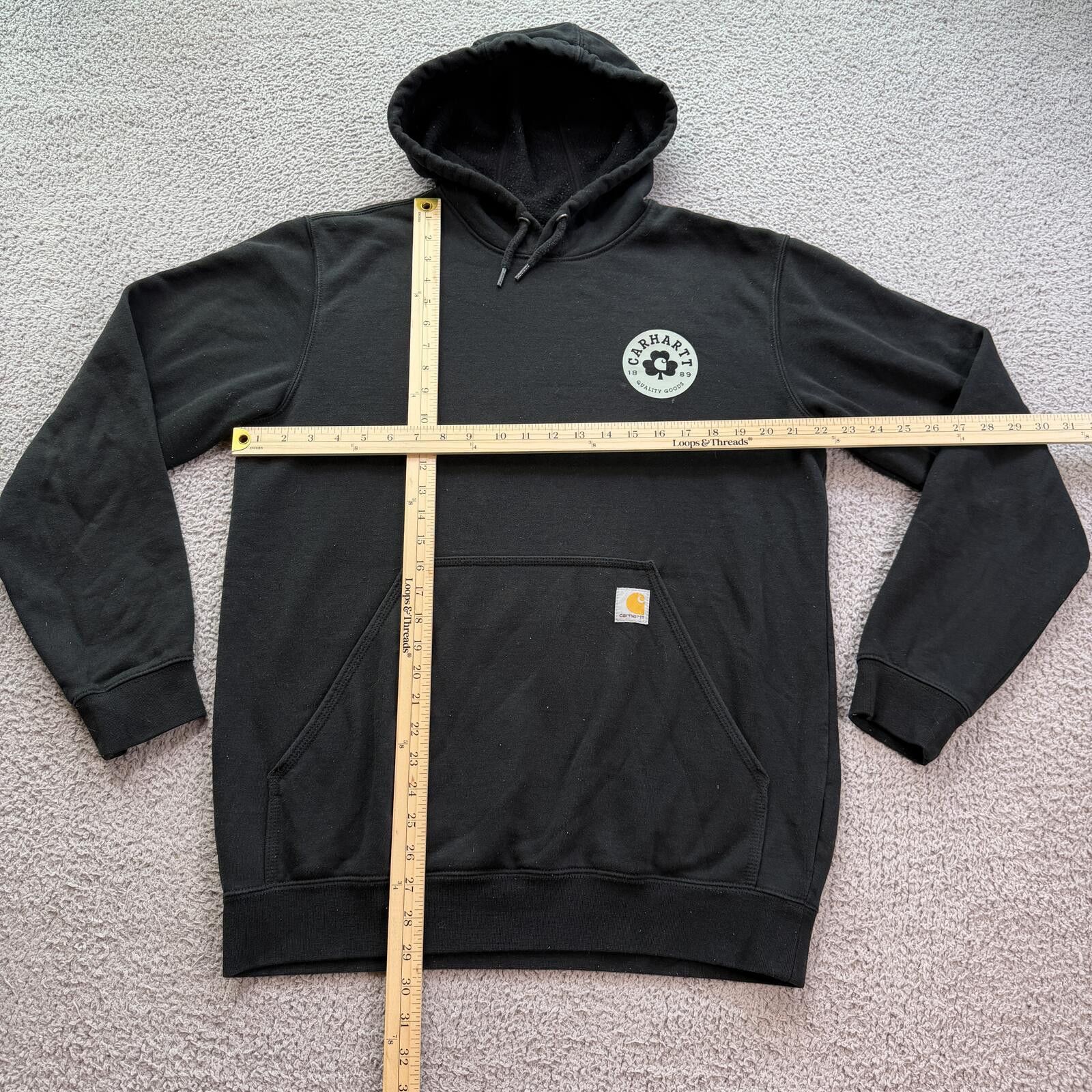 Carhartt Carhartt Black Graphic Hoodie Loose Fit M Logo Sweatshirt Size US M / EU 48-50 / 2 - 3 Thumbnail