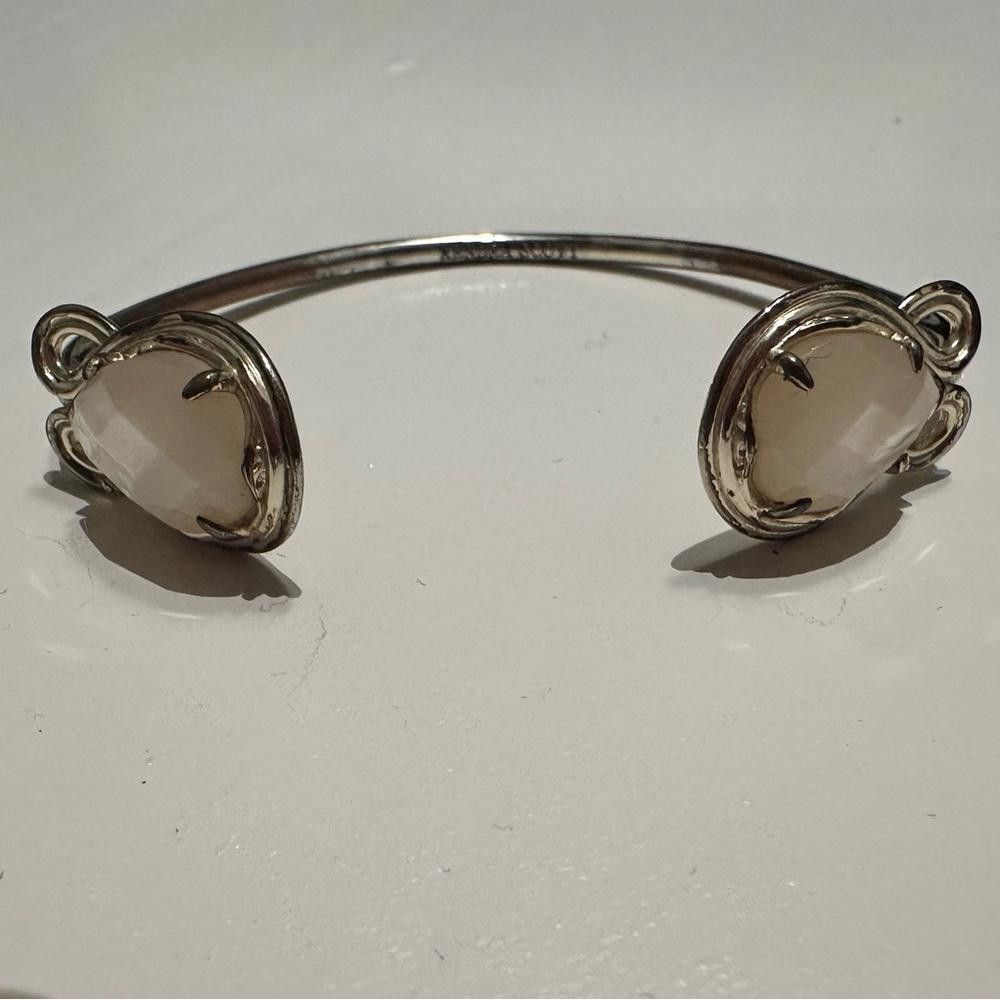 Designer Kendra Scott Andy Bracelet Ivory Mother of Pearl Gold Cuff Size ONE SIZE - 5 Thumbnail