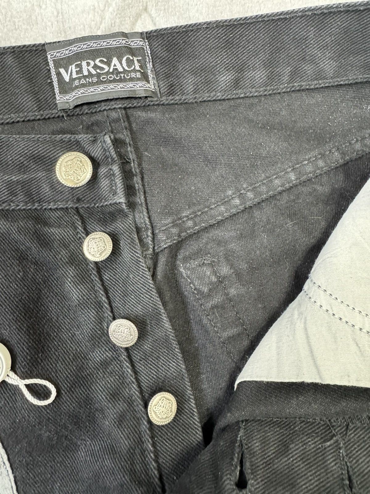 Versace Versace Jeans Couture Vintage 90S Big Logo Cowboy Jeans 30 Size US 30 / EU 46 - 13 Thumbnail
