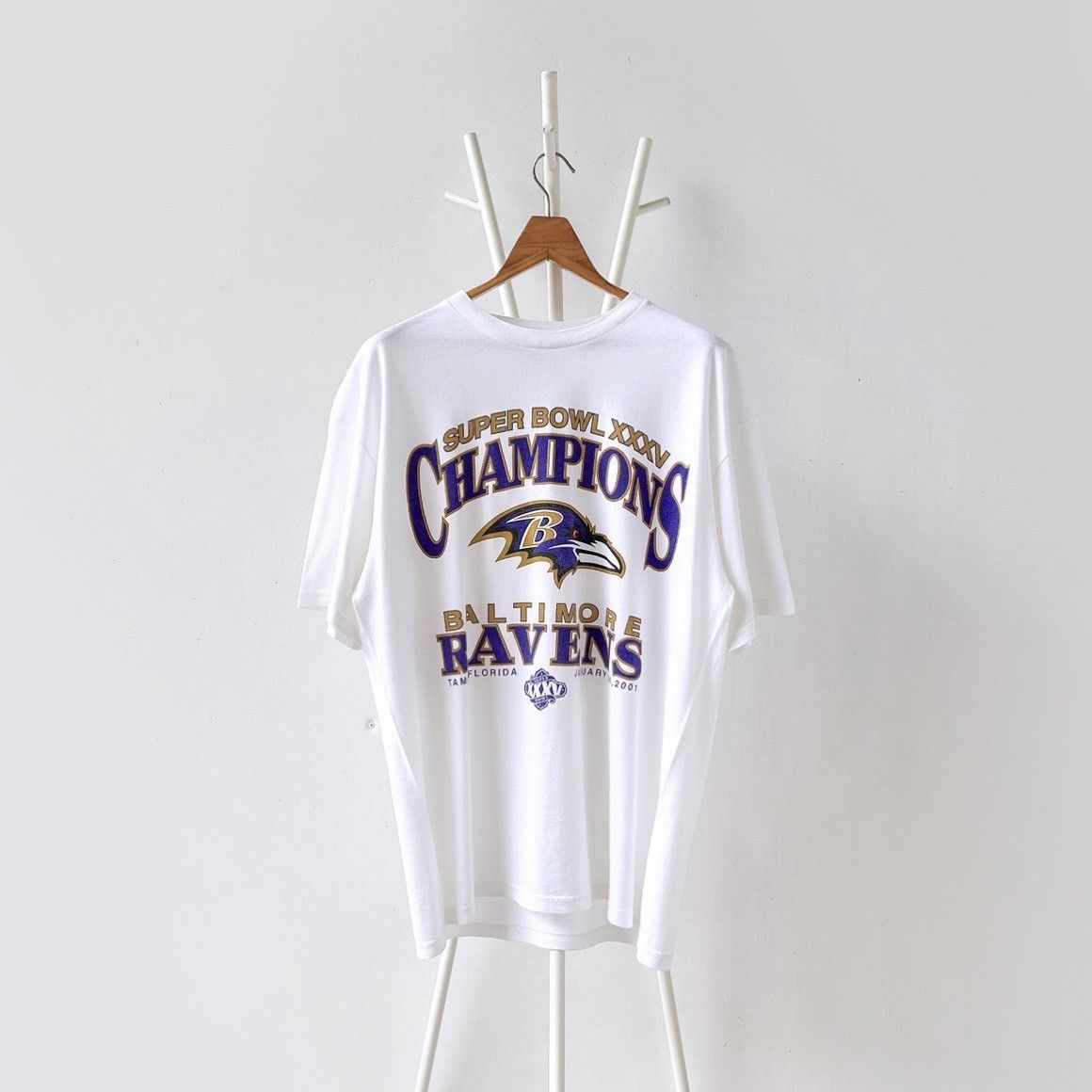 Delta × Vintage 00s Baltimore Ravens NFL t-shirt/ XL Size US XL / EU 56 / 4 - 1 Thumbnail