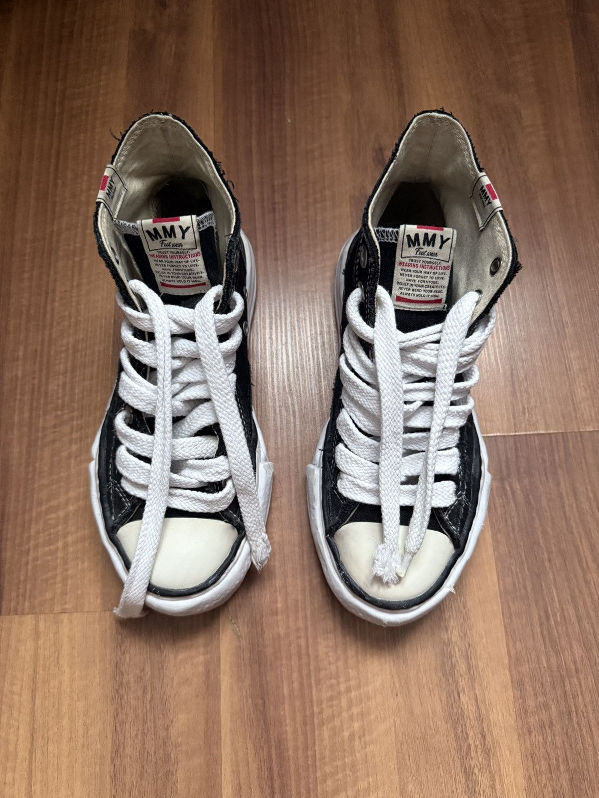 Maison MIHARA YASUHIRO MMY Maison Mihara Yasuhiro Peterson High Black Sneakers Size US 7.5 / EU 40-41 - 9 Thumbnail