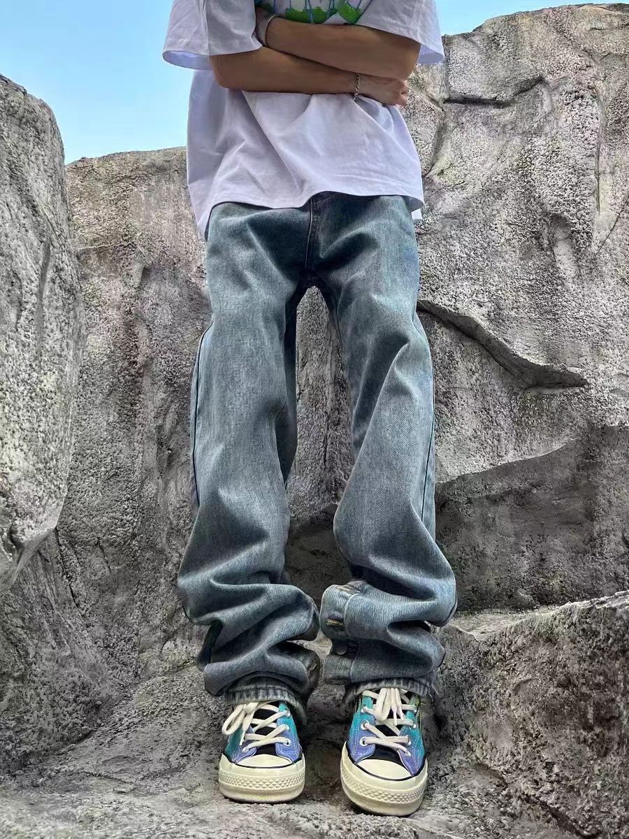 Japanese Brand × Jean Street Hip Hop Washed Ribbed Jeans Size US 34 / EU 50 - 2 Thumbnail