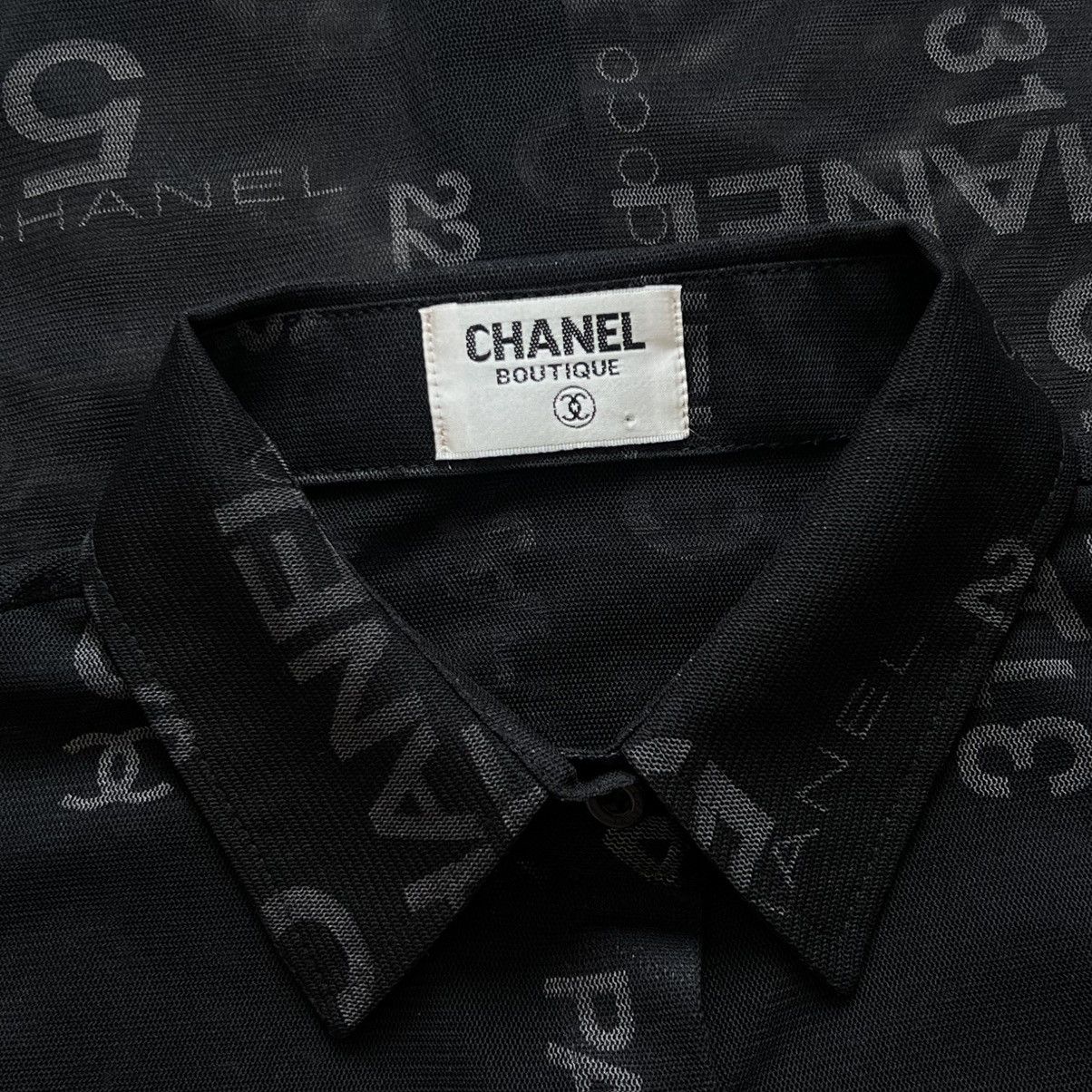 Chanel Vtg Chanel Printed see through shirt Size M / US 6-8 / IT 42-44 - 4 Thumbnail