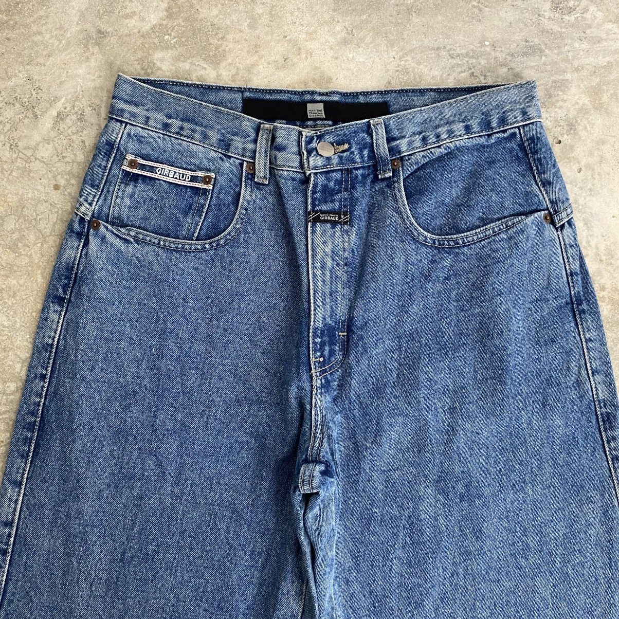 Marithe + Francois Girbaud 2000’s MFG Stonewashed Blue Baggy Denim Wide Vintage Jeans Size US 32 / EU 48 - 2 Thumbnail