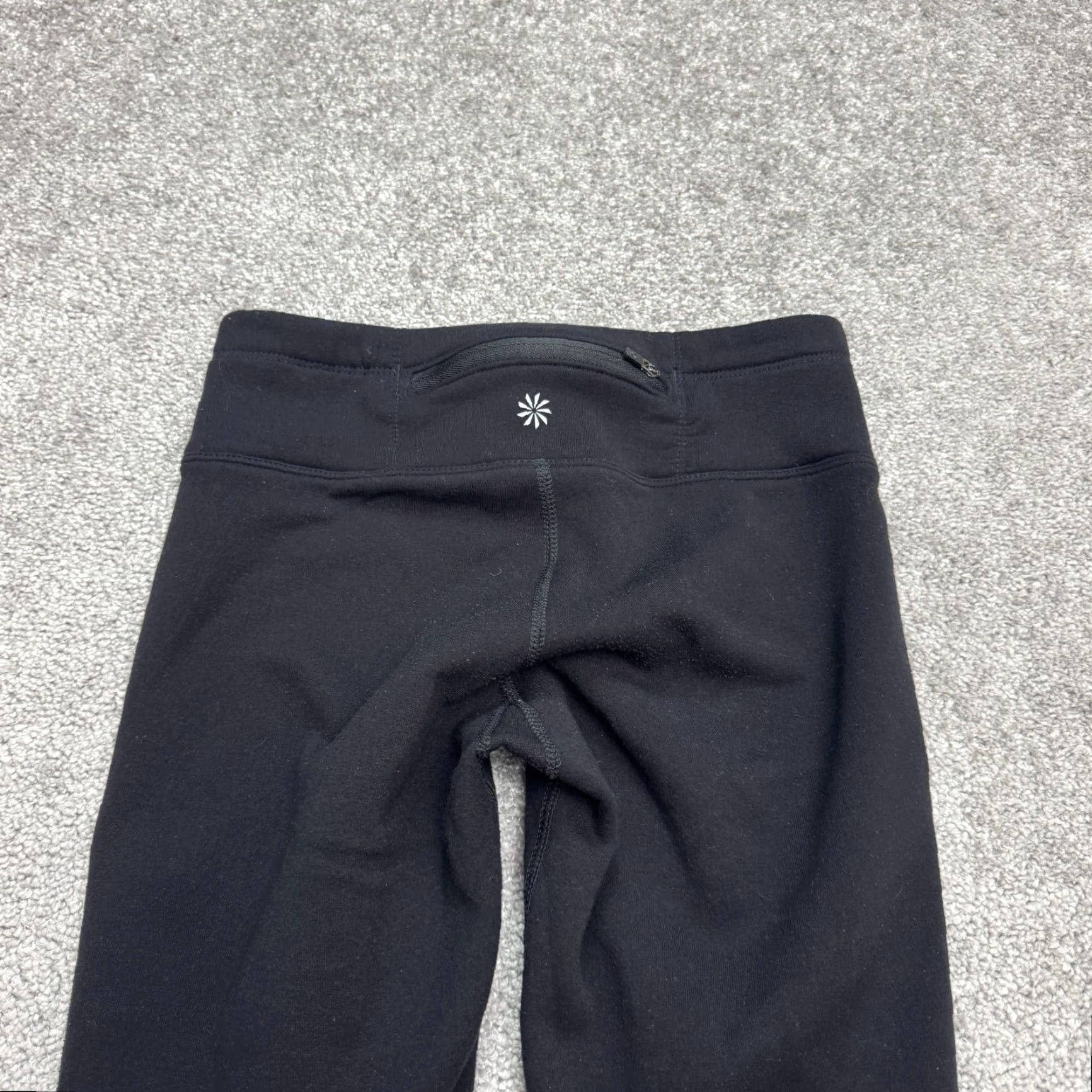 Athleta Athleta Leggings Womens XXS Black Fleece Pocket Active Polartec Power Stretch 2 Size 24" / US 00 / IT 34 - 4 Thumbnail