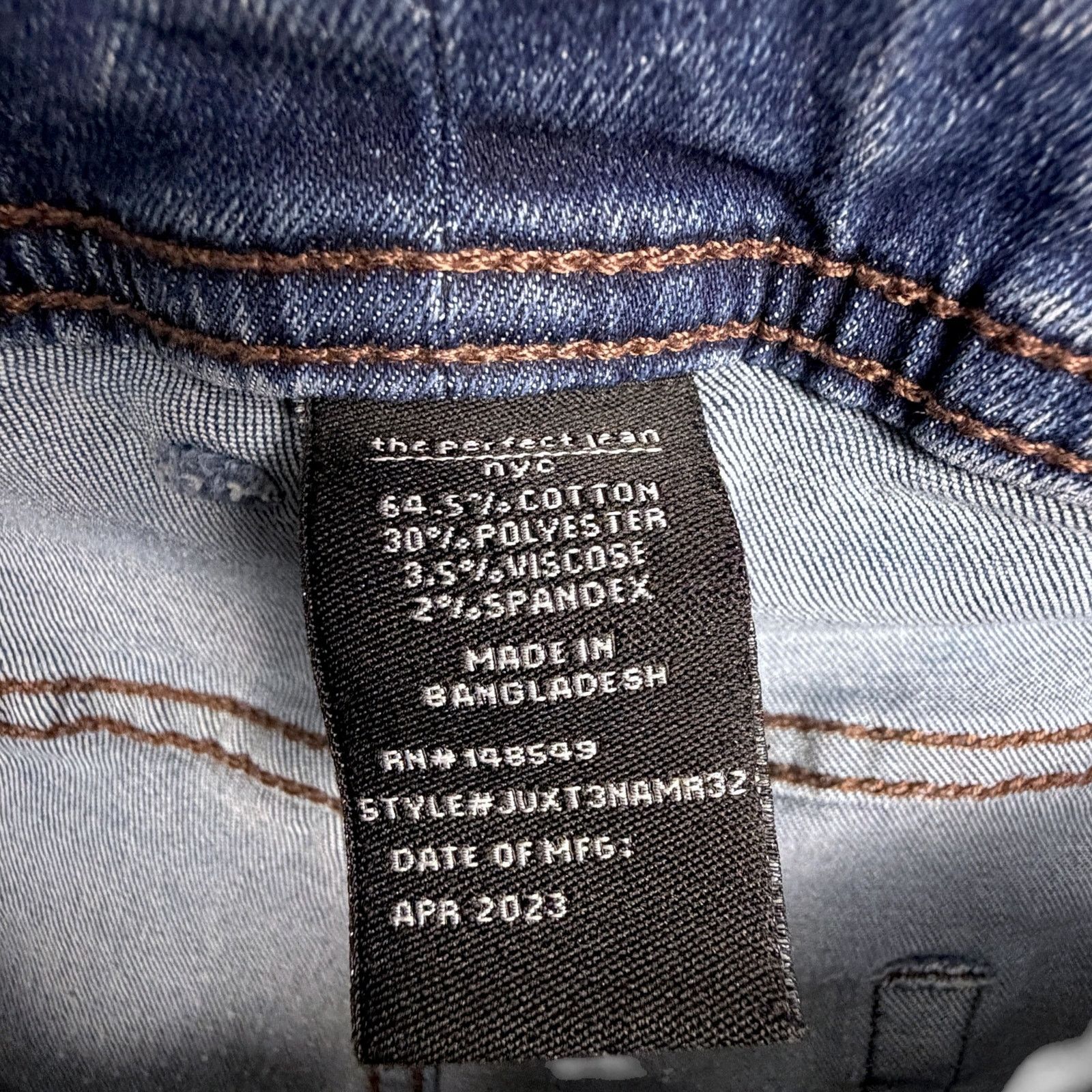 Other The Perfect Jean NYC Men's 42x32 Athletic Fit Blue Jeans Size US 42 / EU 58 - 6 Thumbnail