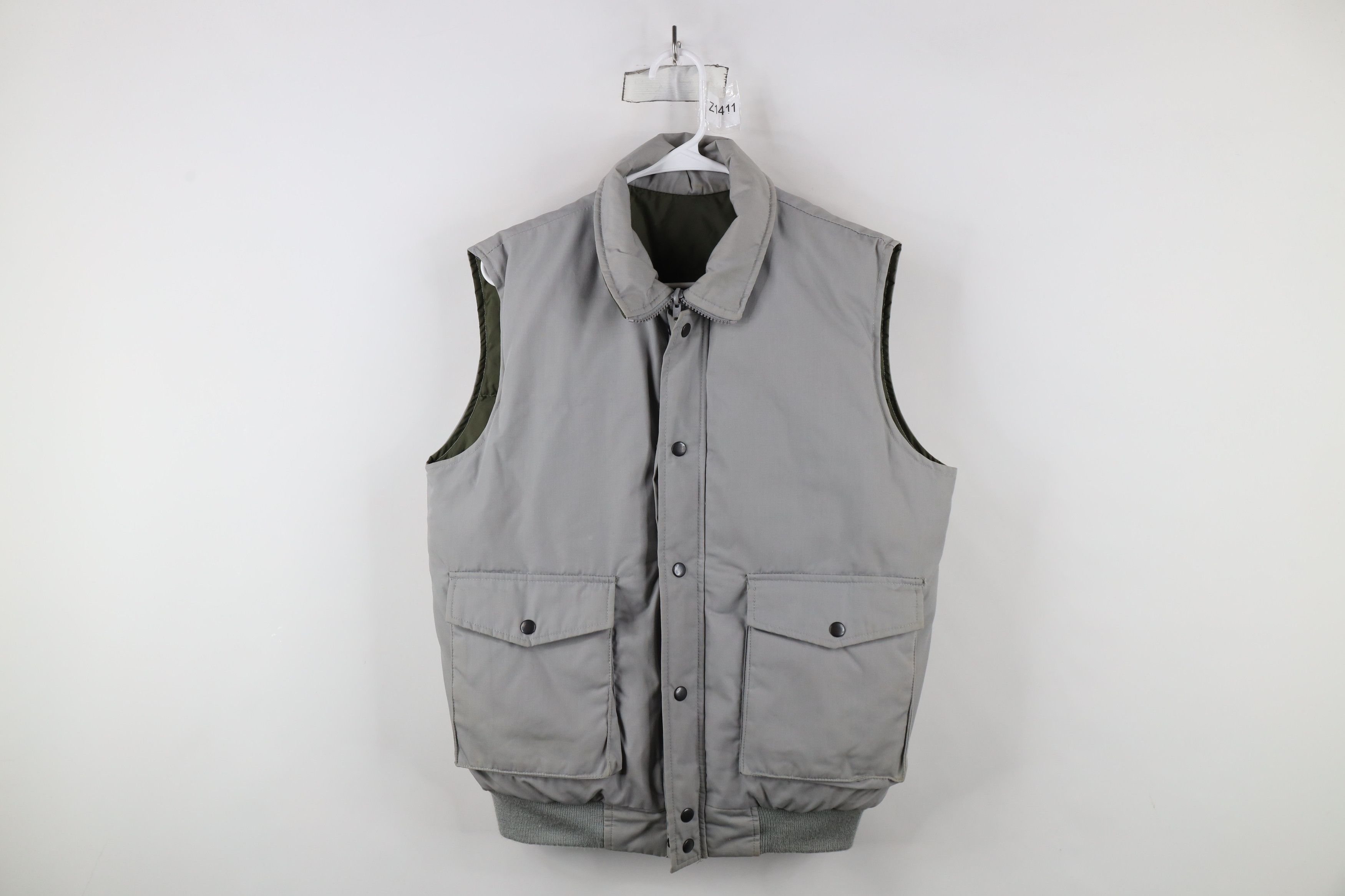 Vintage Vintage 70s Streetwear Reversible Duck Insulated Puffer Vest Size US M / EU 48-50 / 2 - 1 Thumbnail