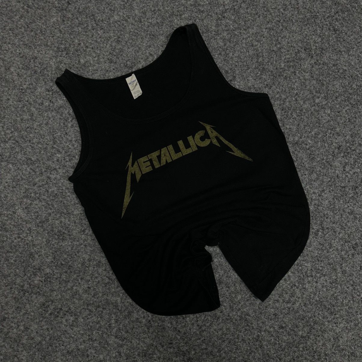 Metallica VTG Metallica Tank Top Sleeves Rock Band 00s Size S Hype Size US M / EU 48-50 / 2 - 2 Thumbnail