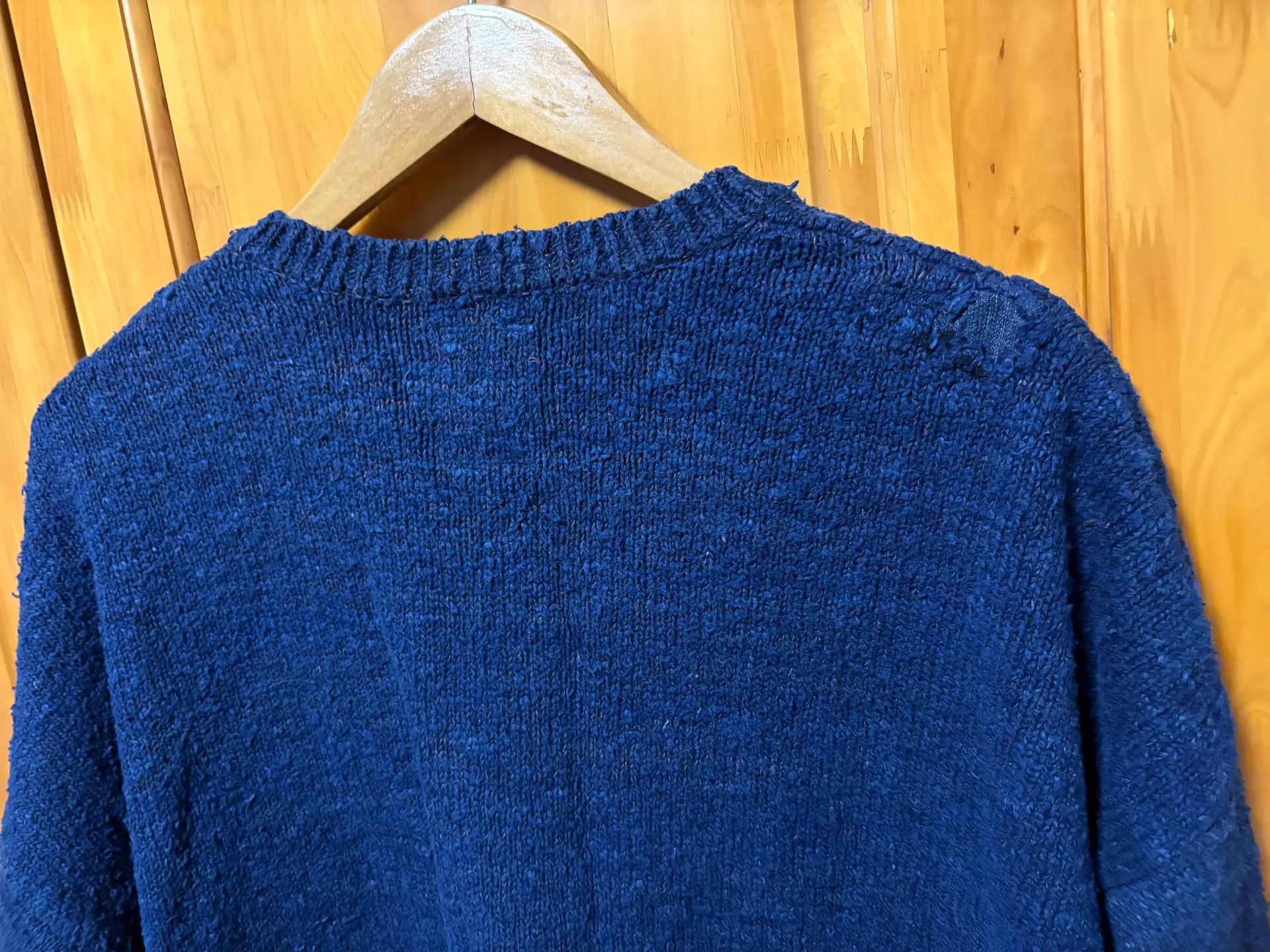 Visvim VISVIM ICT AMPLUS V-NECK Dk.Indigo Distressed 3 Size US L / EU 52-54 / 3 - 6 Thumbnail