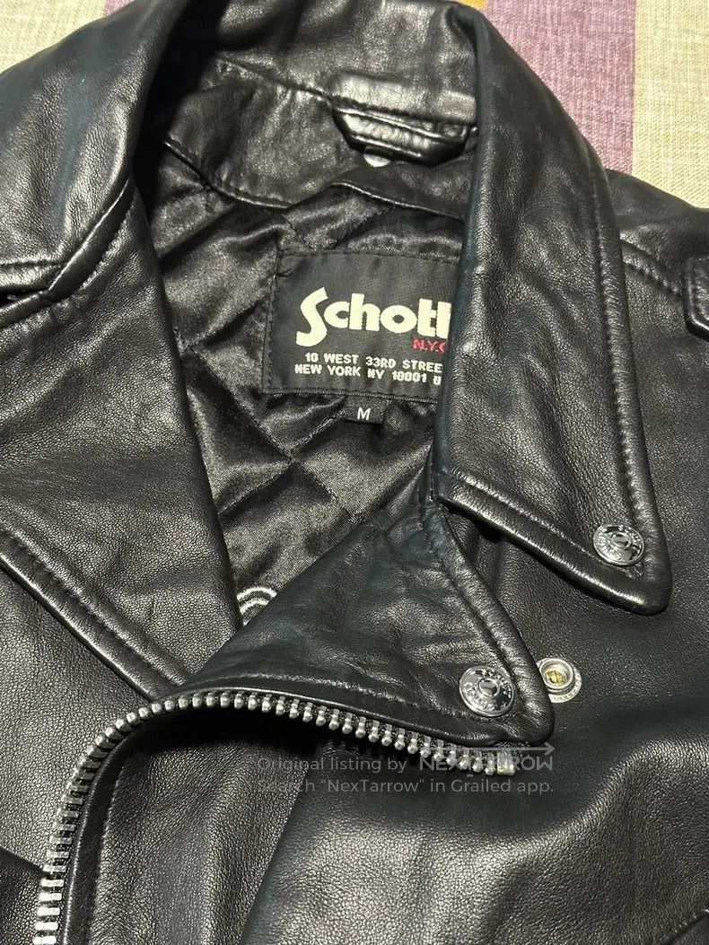 Schott Schott Sheepskin cotton biker jacket Size M / US 6-8 / IT 42-44 - 5 Thumbnail