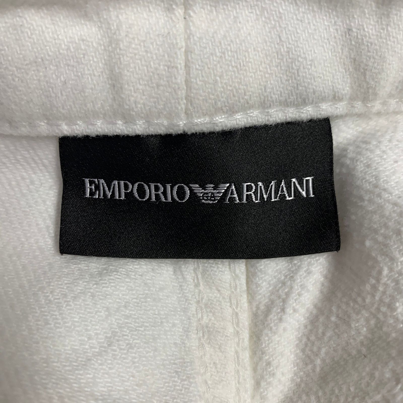 Emporio Armani EMPORIO ARMANI White Black Cotton Straight Five Pockets Size US 28 / EU 44 - 4 Thumbnail