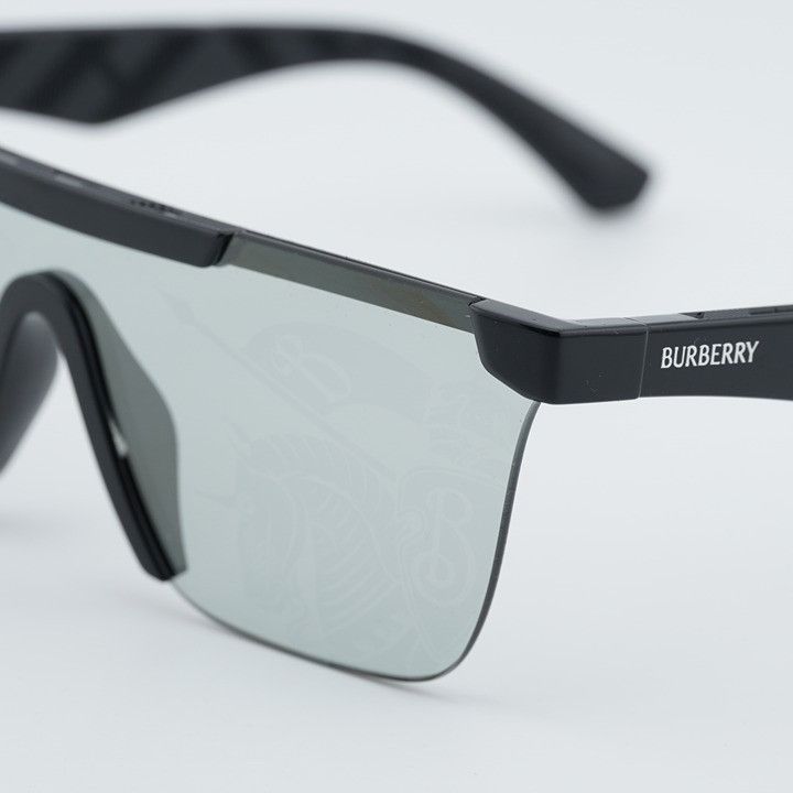 Burberry Burberry BE4480D 300169 Sunglasses Black Square Frame Size ONE SIZE - 10 Thumbnail