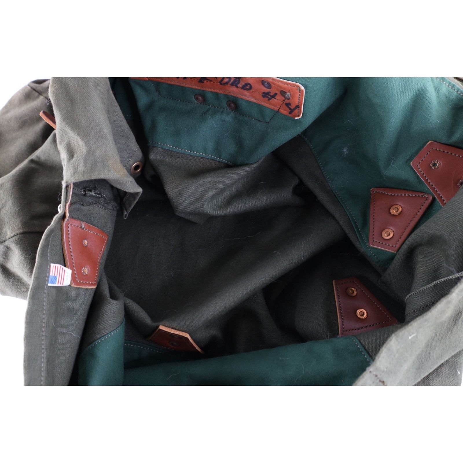 Duluth Pack Vintage Duluth Pack Heavy Canvas Leather Safford Pack Bag Size ONE SIZE - 14 Thumbnail