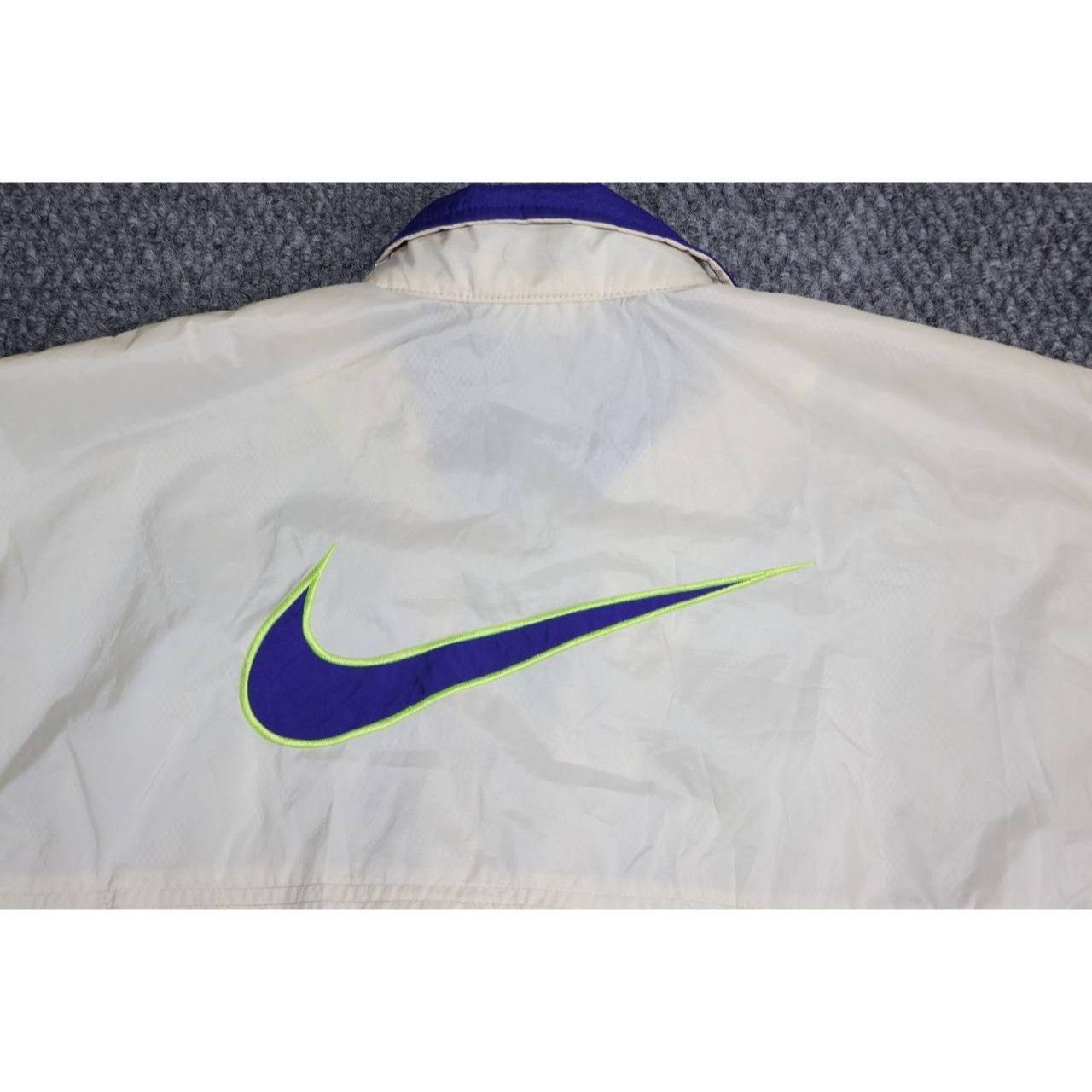 Nike VTG Nike Track Jacket Womens M White Blue Embroidery Size M / US 6-8 / IT 42-44 - 5 Thumbnail