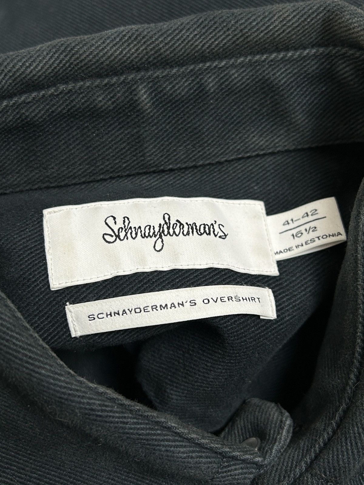 Schnaydermans Schnaydermans Overdyed Overshirt Grey Size L Size US L / EU 52-54 / 3 - 7 Thumbnail