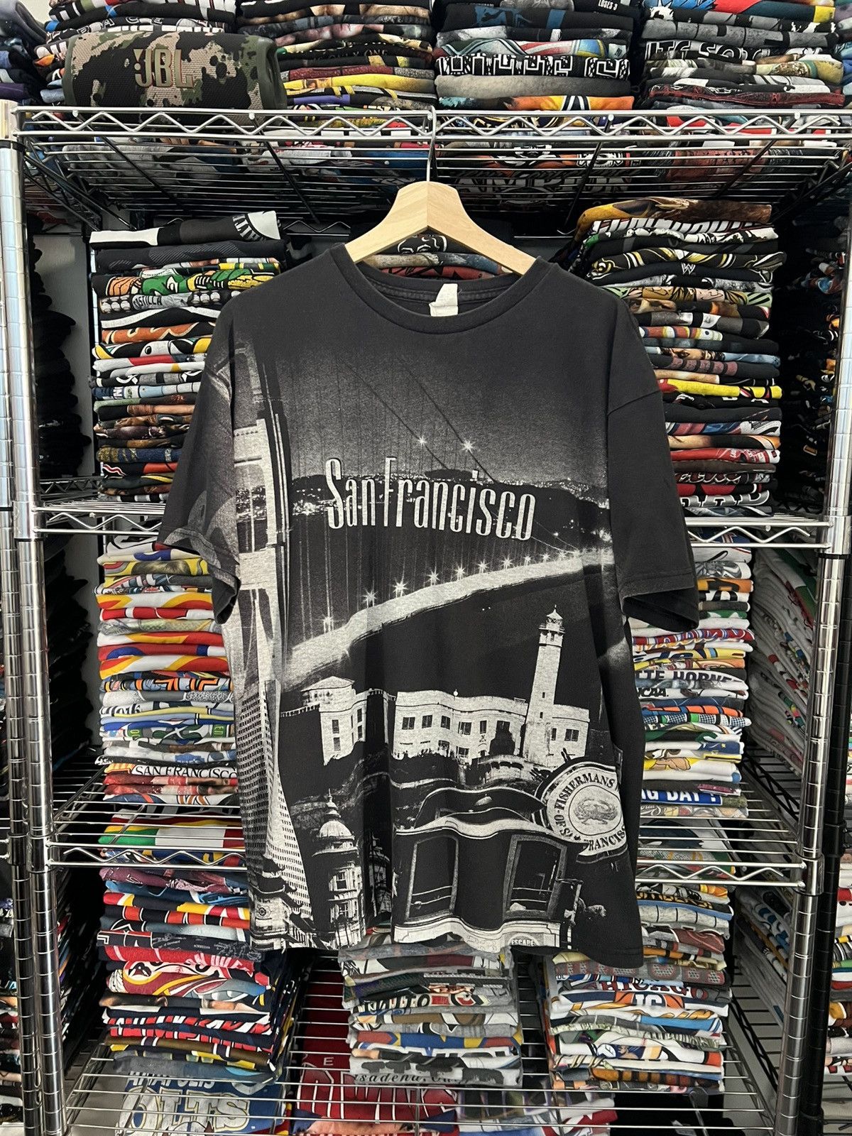 Vintage 2000s San Francisco Golden Gate All Over Print Tee SF Size US XL / EU 56 / 4 - 1 Thumbnail