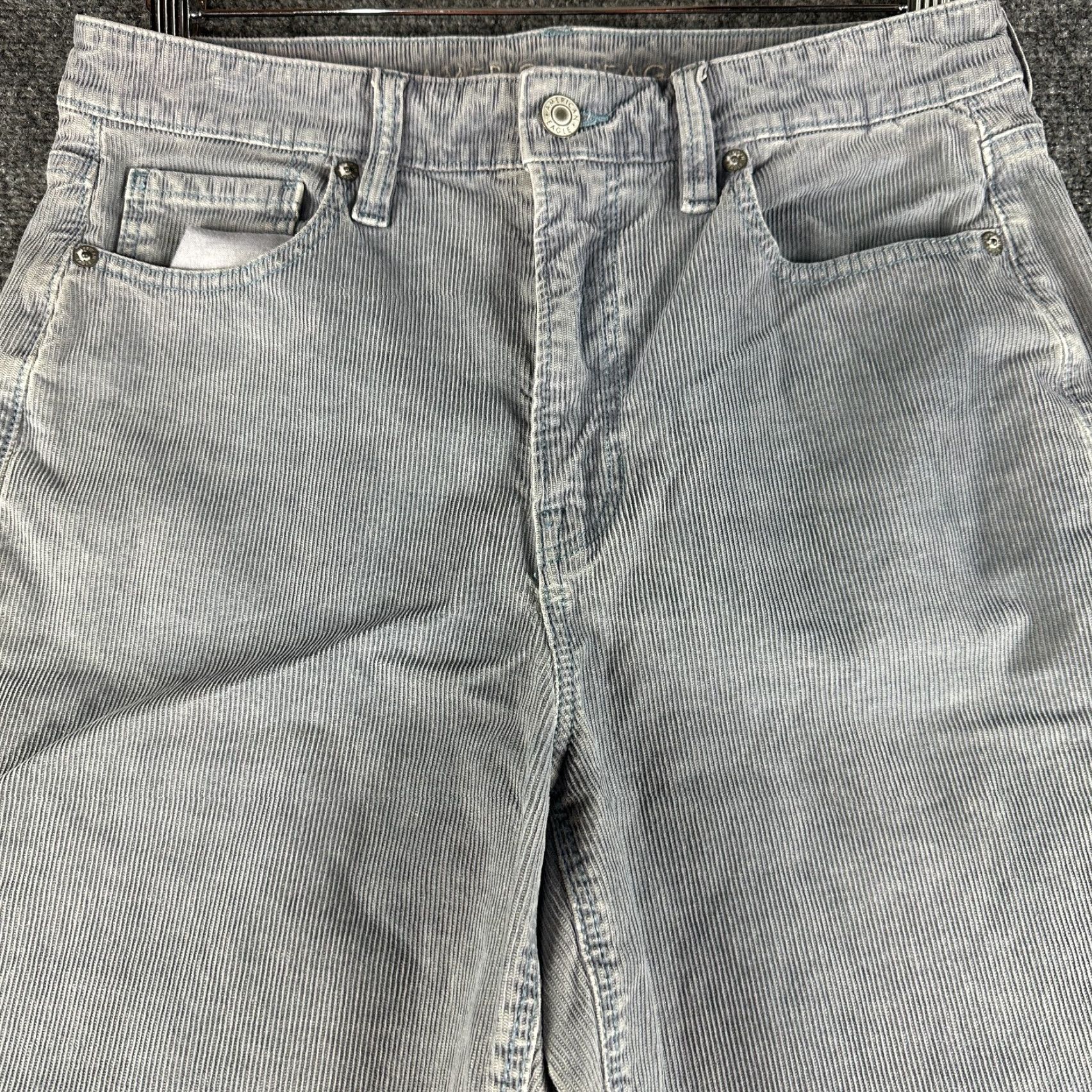 American Eagle Outfitters American Eagle Outfitters Jeans Womens 10 Mom Straight Slate Blue Corduroy 5 Pocket Cotton Size 32" / US 10 / IT 46 - 3 Thumbnail