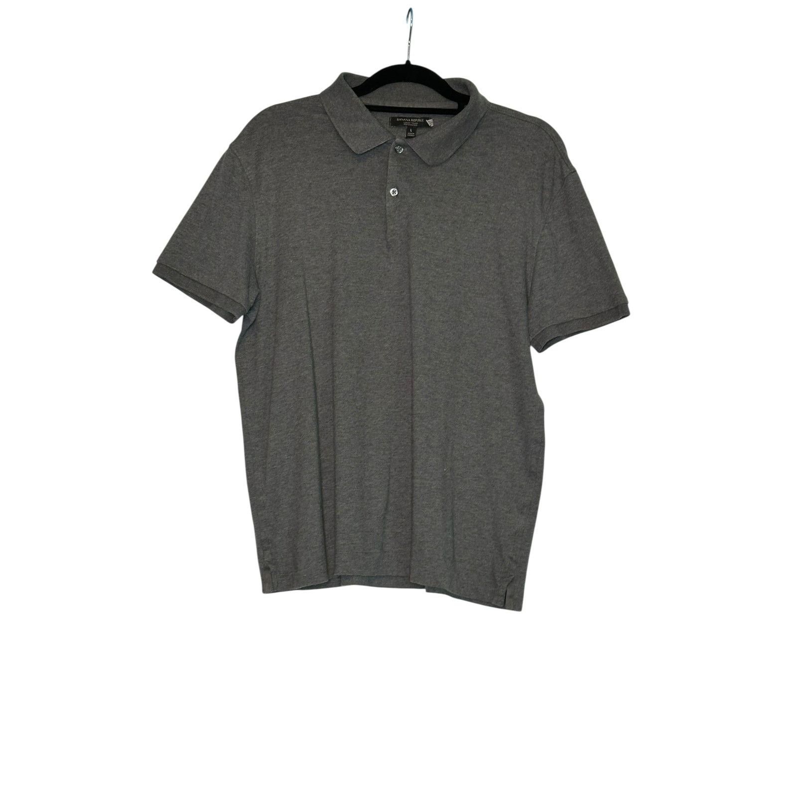Banana Republic Banana Republic gray short sleeves polo shirt size Large Size US L / EU 52-54 / 3 - 8 Thumbnail