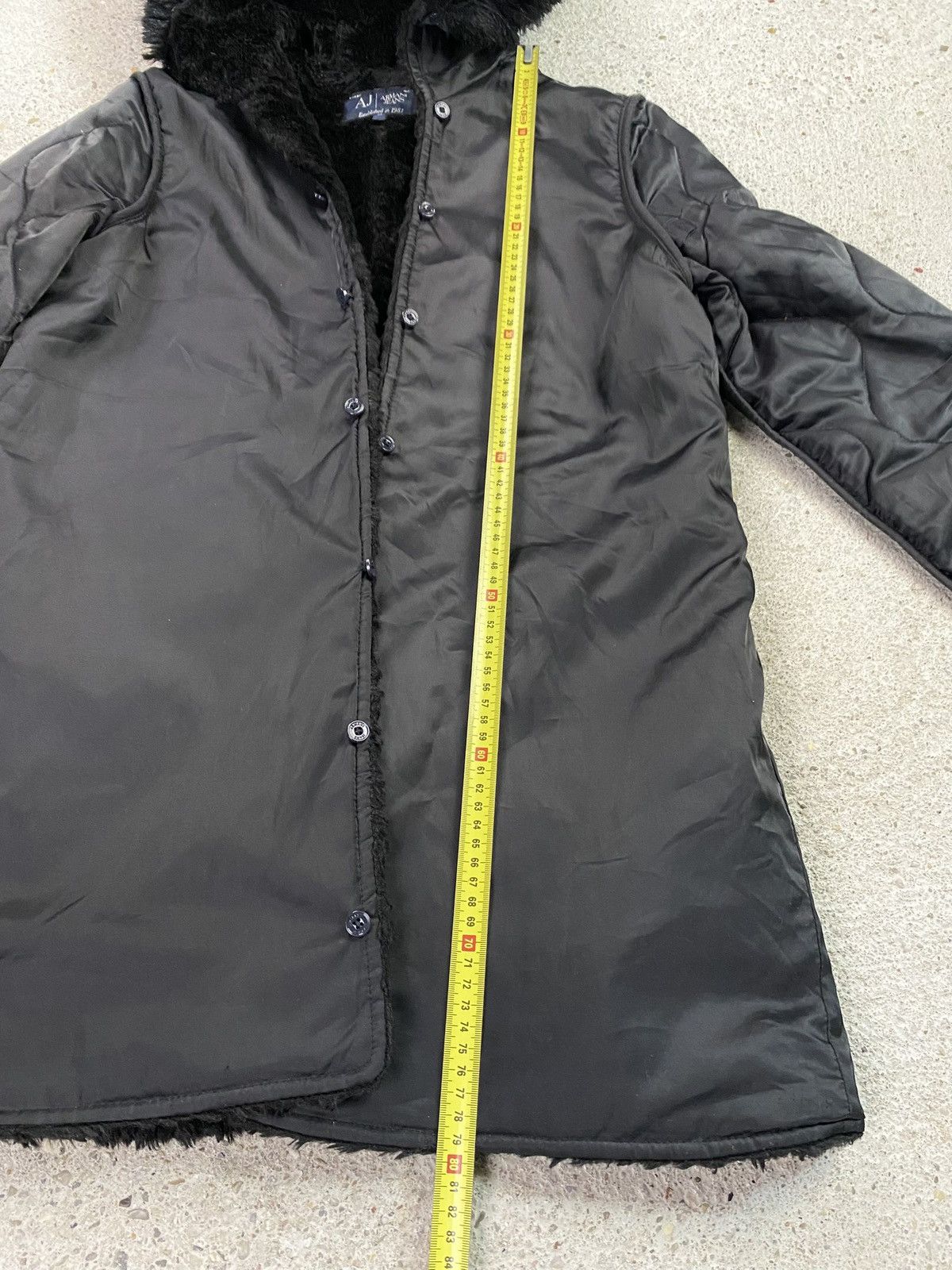 Giorgio Armani Armani jeans vintage coat faux fur archive winter arcade Size L / US 10 / IT 46 - 16 Thumbnail