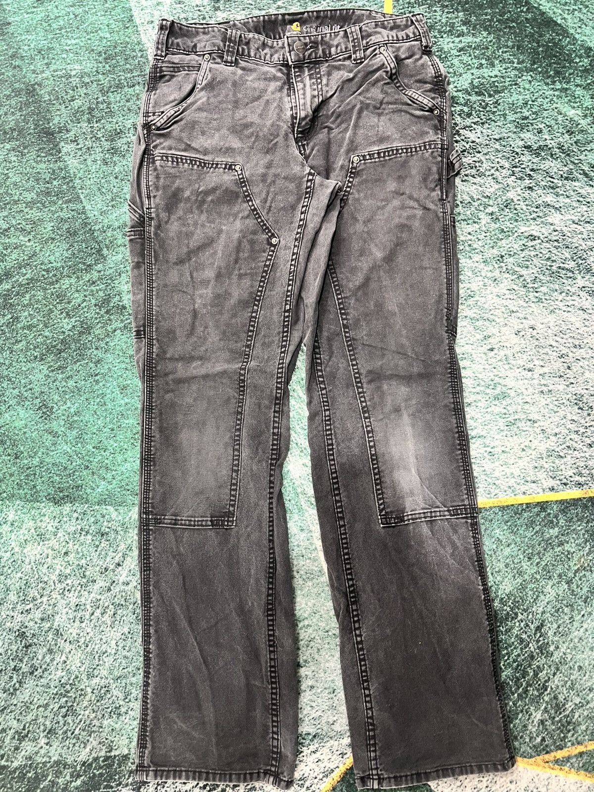 Carhartt Vintage Carhatt double knee slim fit Size US 31 - 1 Thumbnail