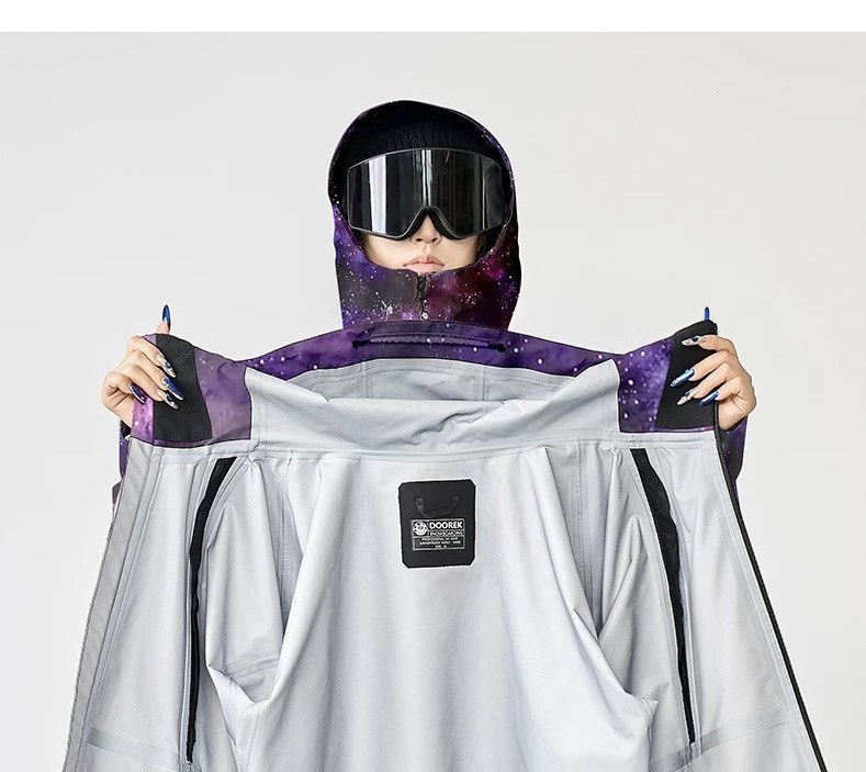 Other Purple Starry Sky Series Hard Shell Ski Jacket Size US 32 / EU 48 - 13 Thumbnail