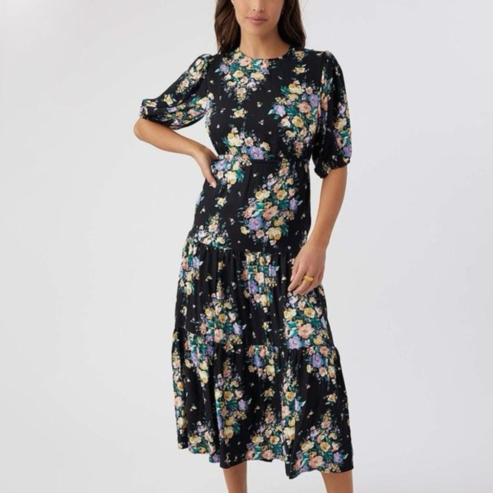 O'Neill O’Neill NWT Alta Midi Floral Open Back Dress Women’s Small Size S / US 4 / IT 40 - 2 Thumbnail