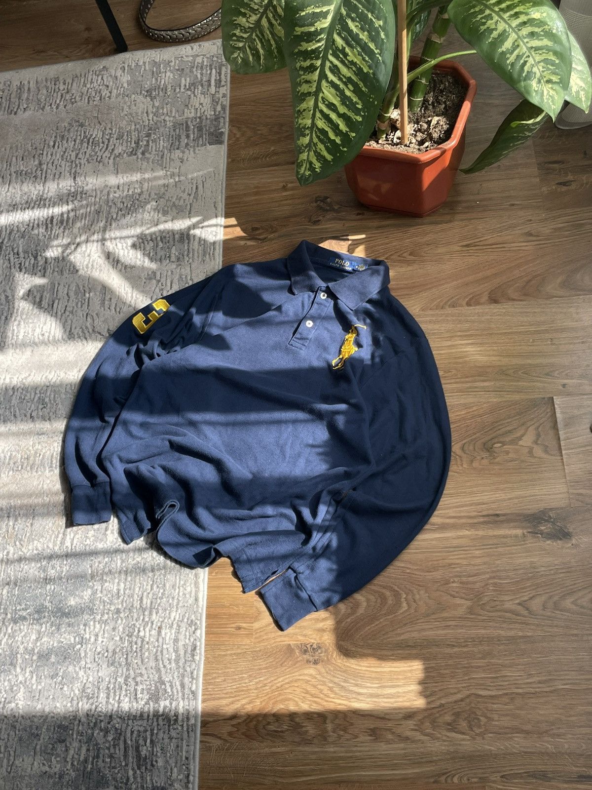 Polo Ralph Lauren × Vintage Vintage long-sleeve polo Ralf Lauren Chief Keef style Size US M / EU 48-50 / 2 - 3 Thumbnail