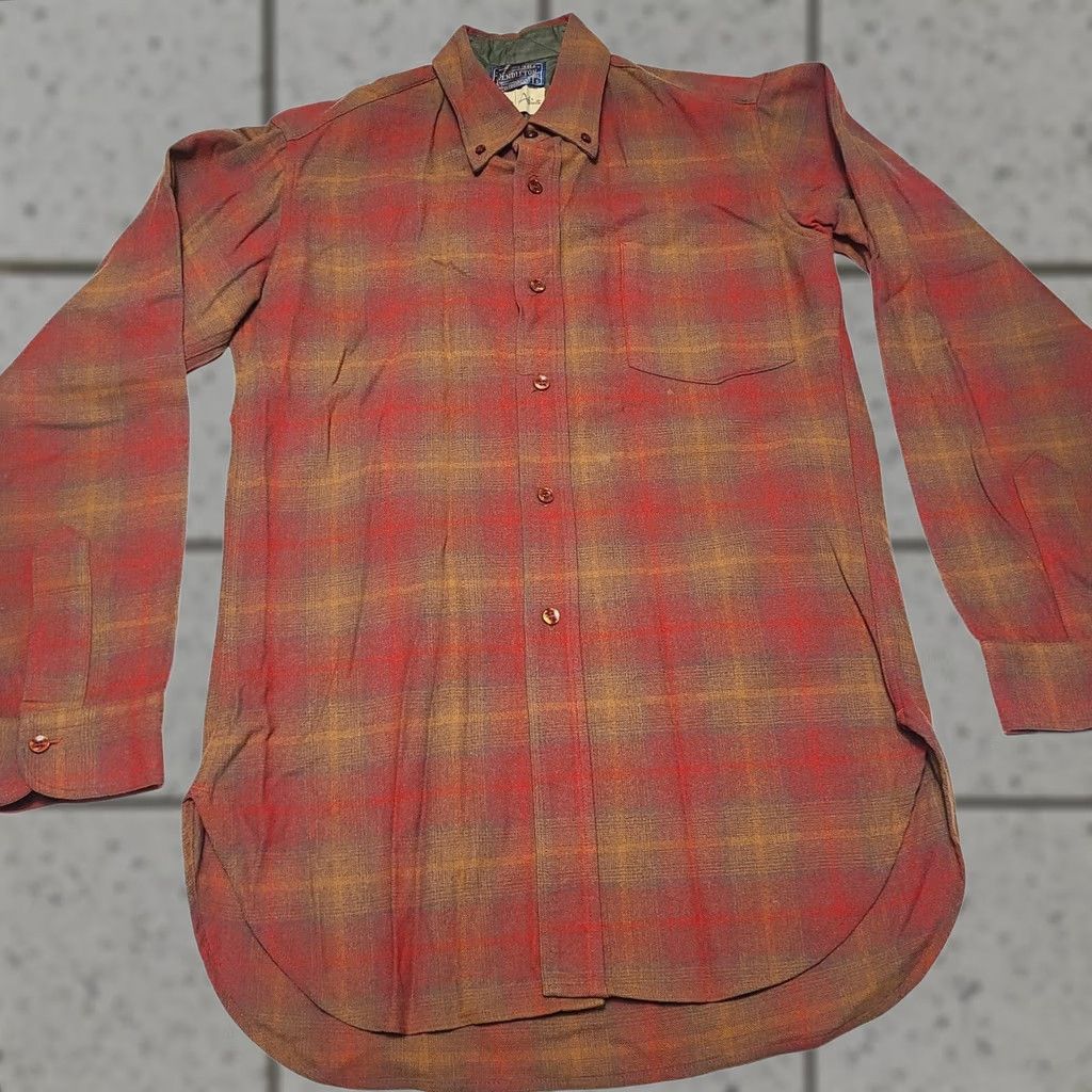 Pendleton VINTAGE Pendleton Shirt Plaid Wool Flannel Button-Up Long Sleeve Men Small Collared 70s Christmas Red California Roos Atkins Size US S / EU 44-46 / 1 - 1 Thumbnail