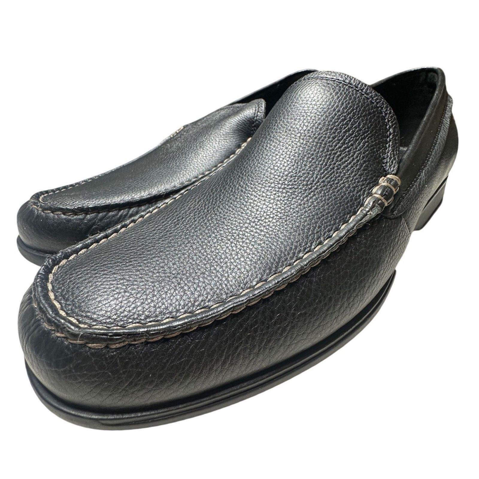 Bostonian Bostonian Loafers Mens 13 Black NEW Leather Slip On Shoes Size US 13 / EU 46 - 1 Thumbnail