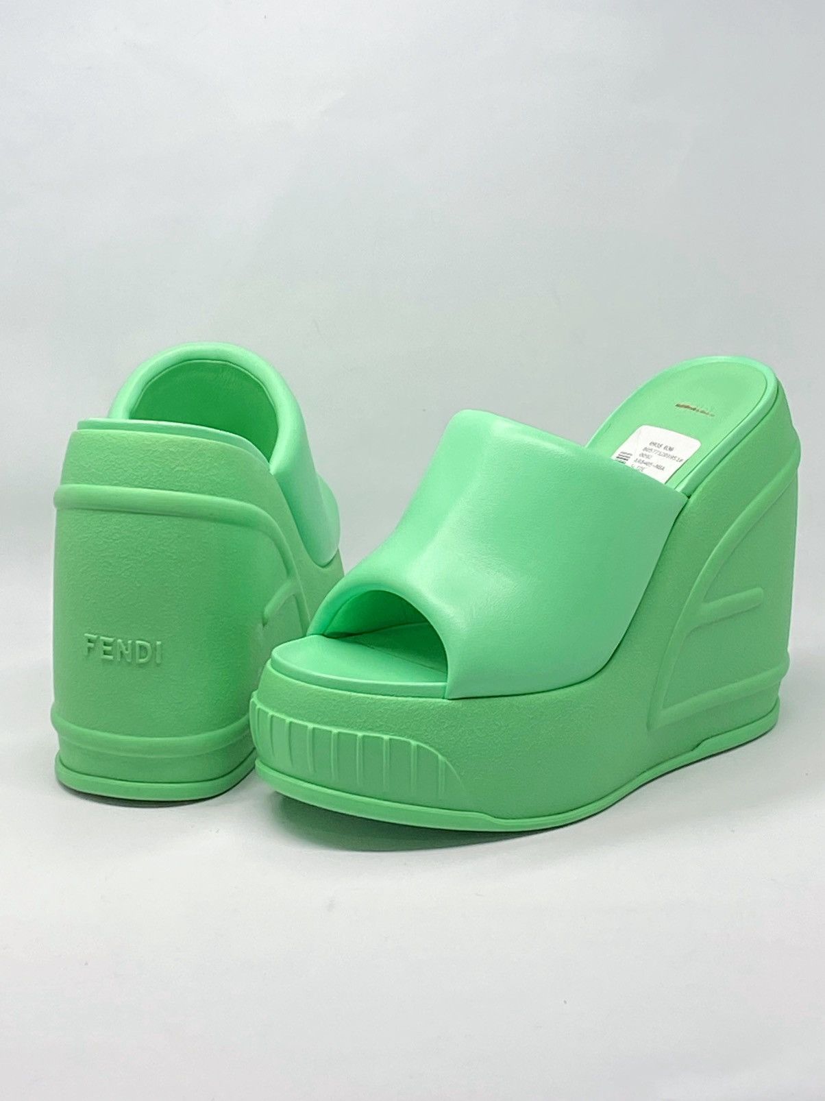 Fendi Fendi Leather Wedge Sandals size 38 Size US 8 / IT 38 - 1 Thumbnail