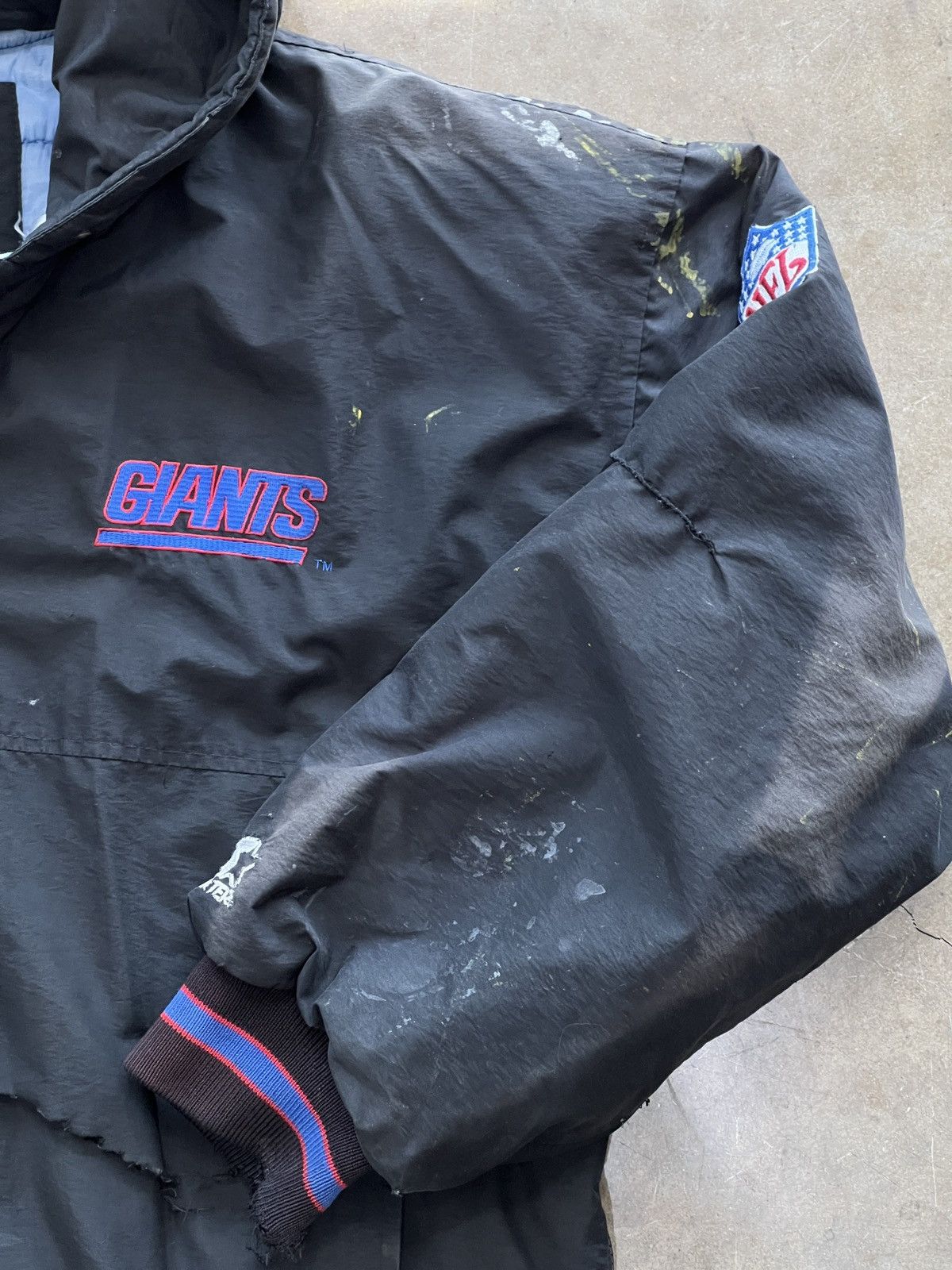 NFL Vintage 90s NFL Starter New York Giants Helmet Jacket Large Size US L / EU 52-54 / 3 - 7 Thumbnail