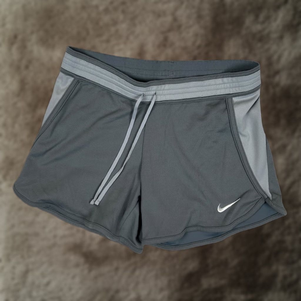 Nike Nike Dri Fit Running Shorts Women’s S Gray Swoosh Gym Athletic Short Size 28" / US 6 / IT 42 - 1 Thumbnail
