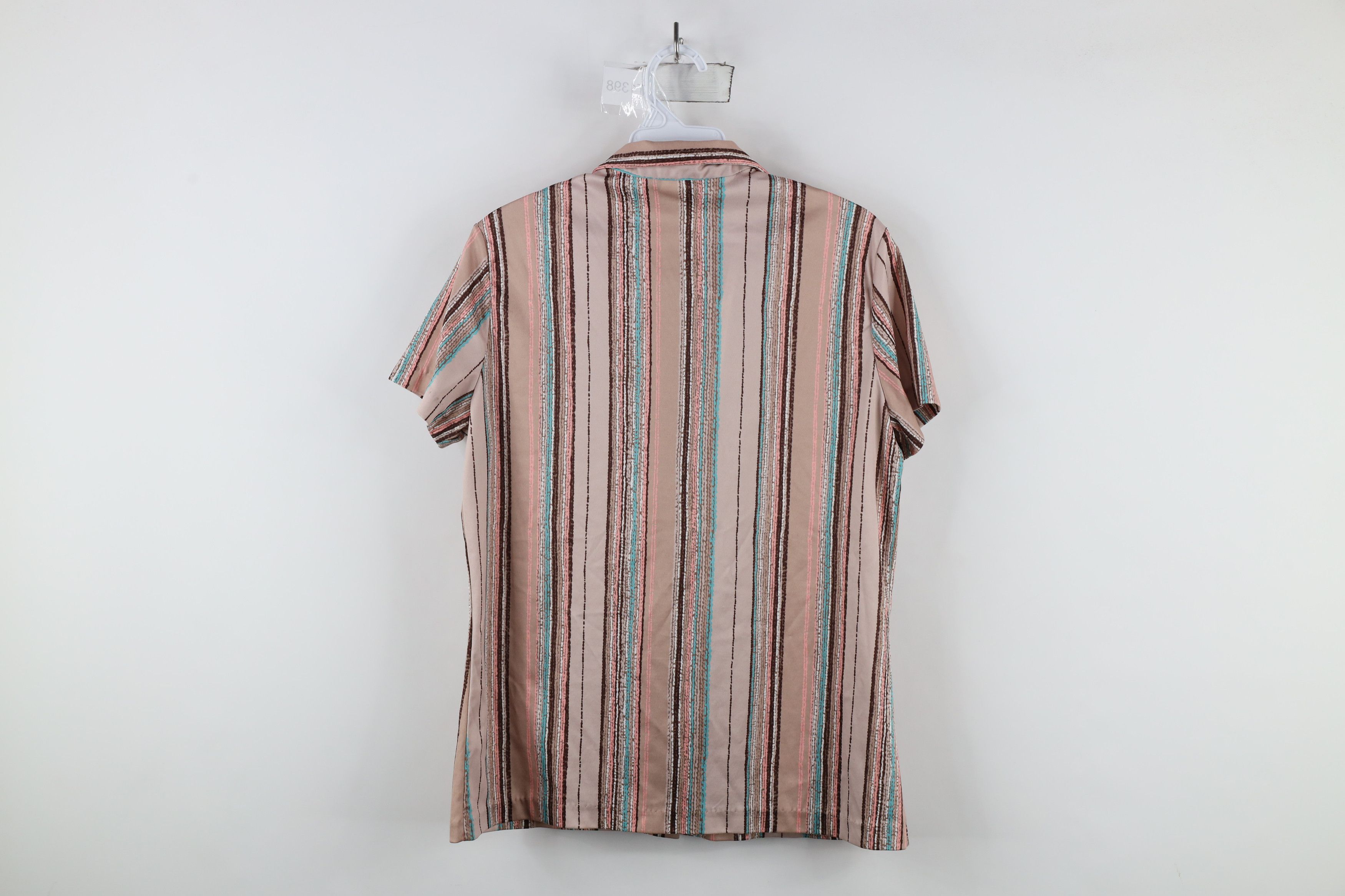 Vintage Vintage 70s Streetwear Knit Collared Button Shirt USA Size XXL / US 16-18 / IT 52-54 - 7 Thumbnail