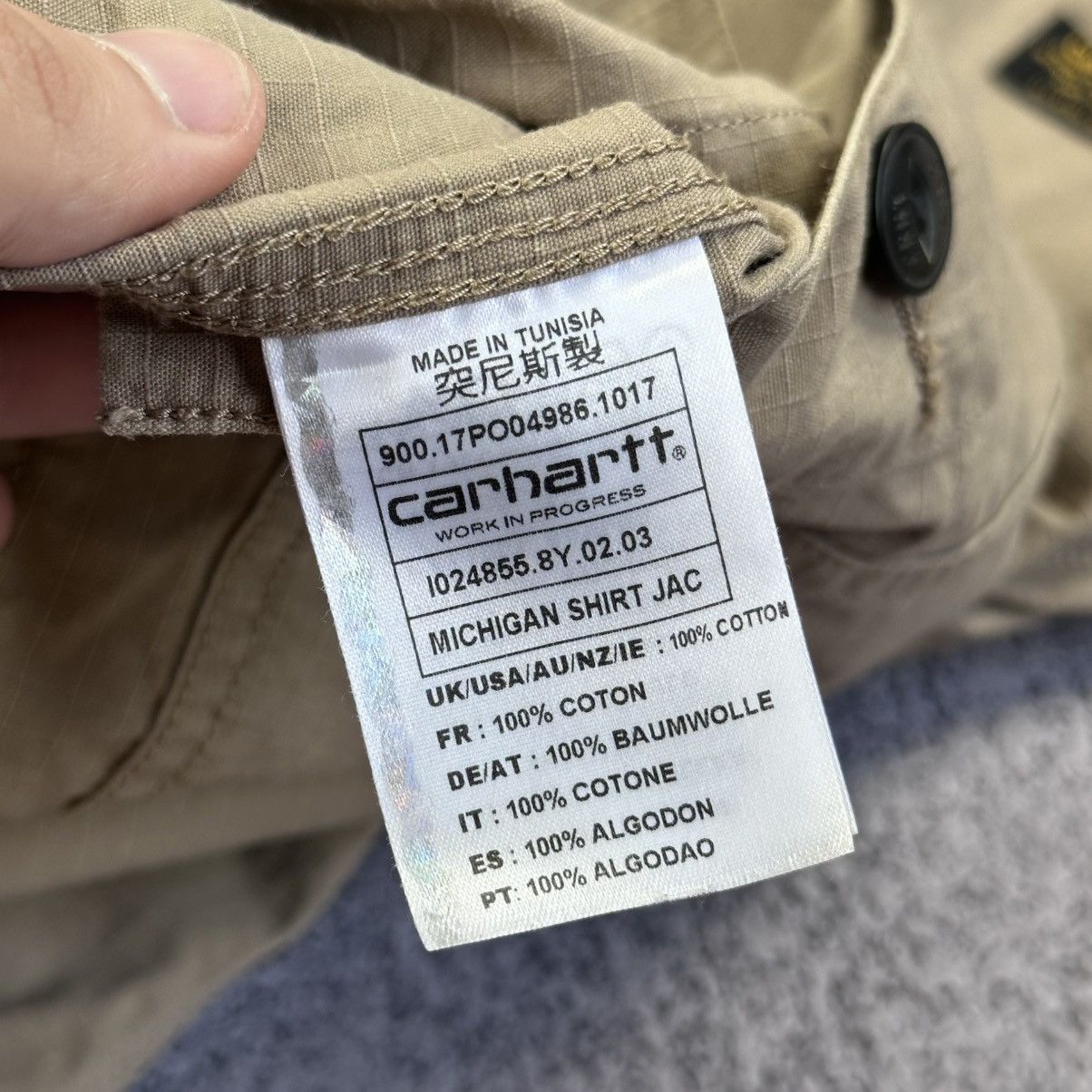 Carhartt Carhartt WIP Michigan Shirt Jacket Ripstop Overshirt Jacket Size US L / EU 52-54 / 3 - 5 Thumbnail