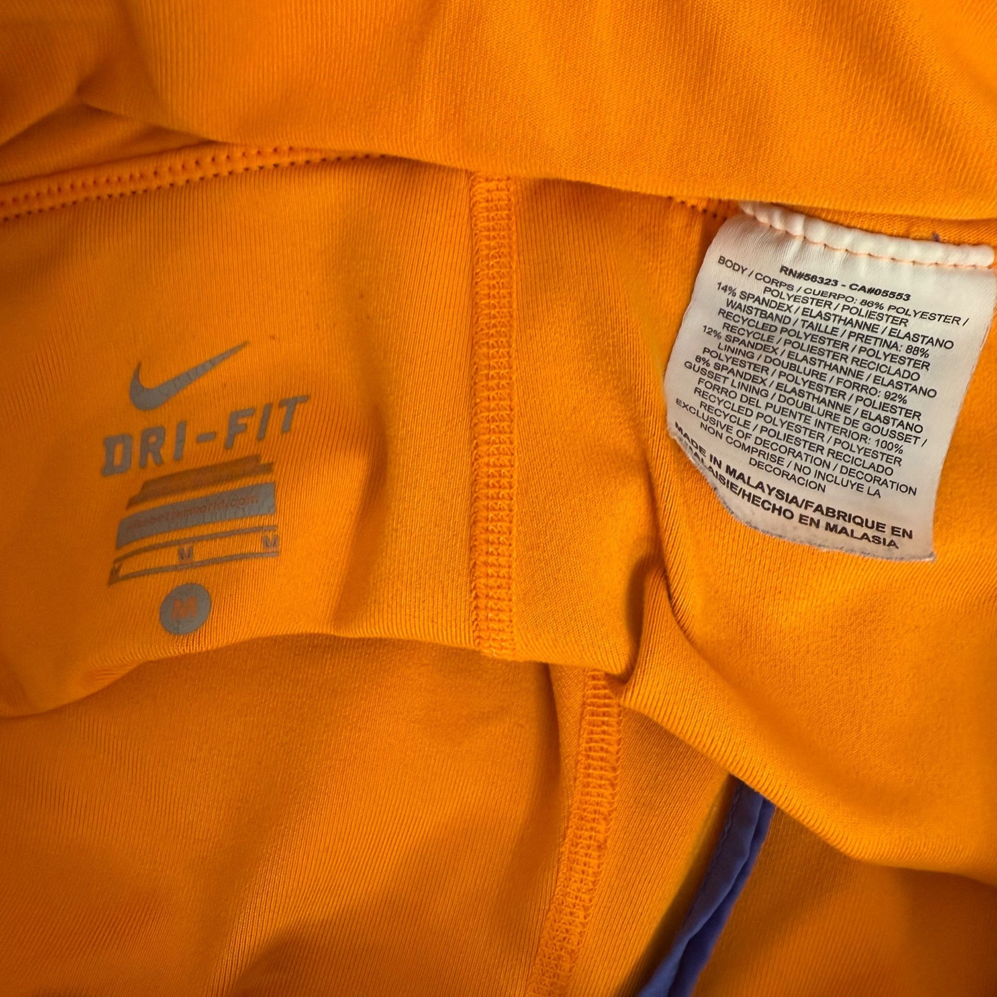 Nike Nike Dri-Fit Blue Athletic Skort With Orange Liner & Gray Wa Size 28" / US 6 / IT 42 - 5 Thumbnail